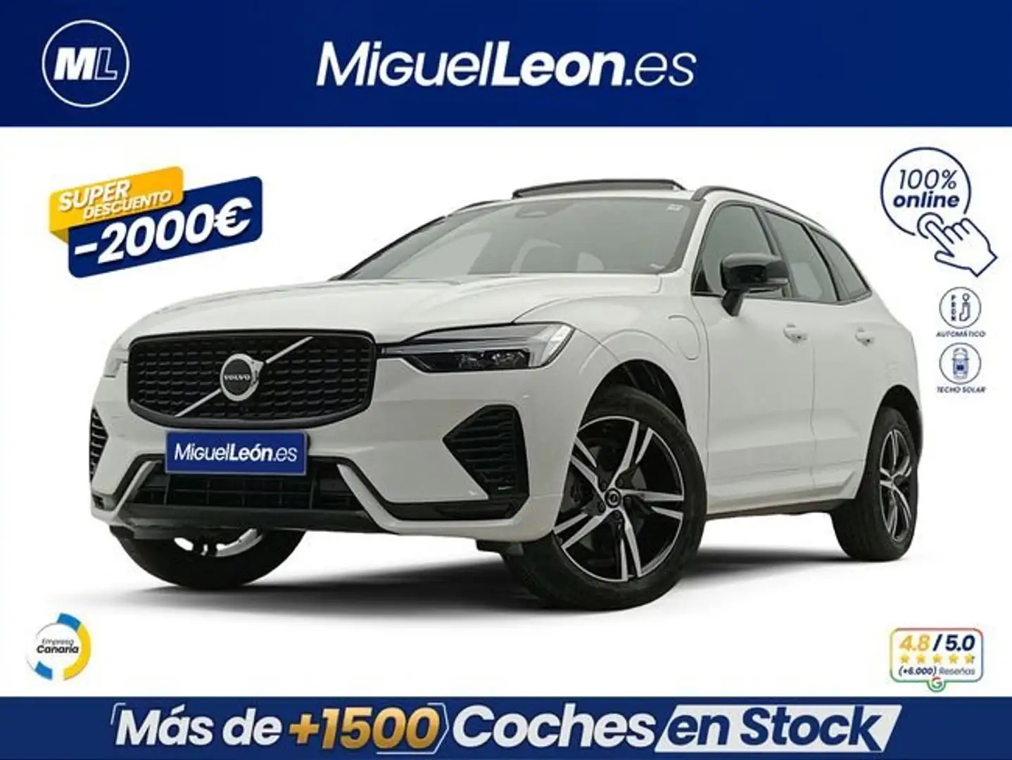 Volvo XC60 2.0 T6 AWD Recharge R-Design Auto Blanco - 1