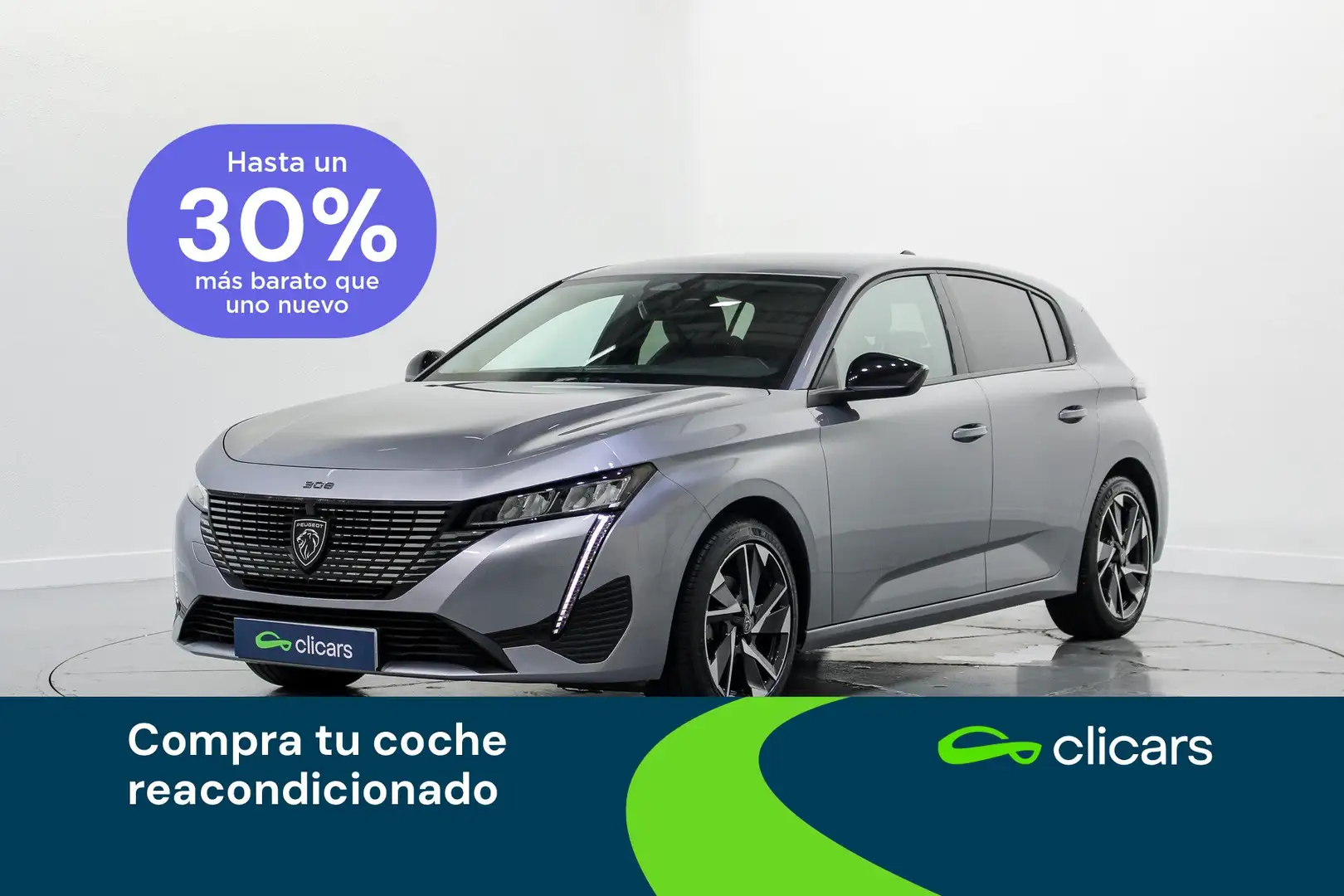 Peugeot 308 1.2 PureTech S&S Allure 130 Plateado - 1