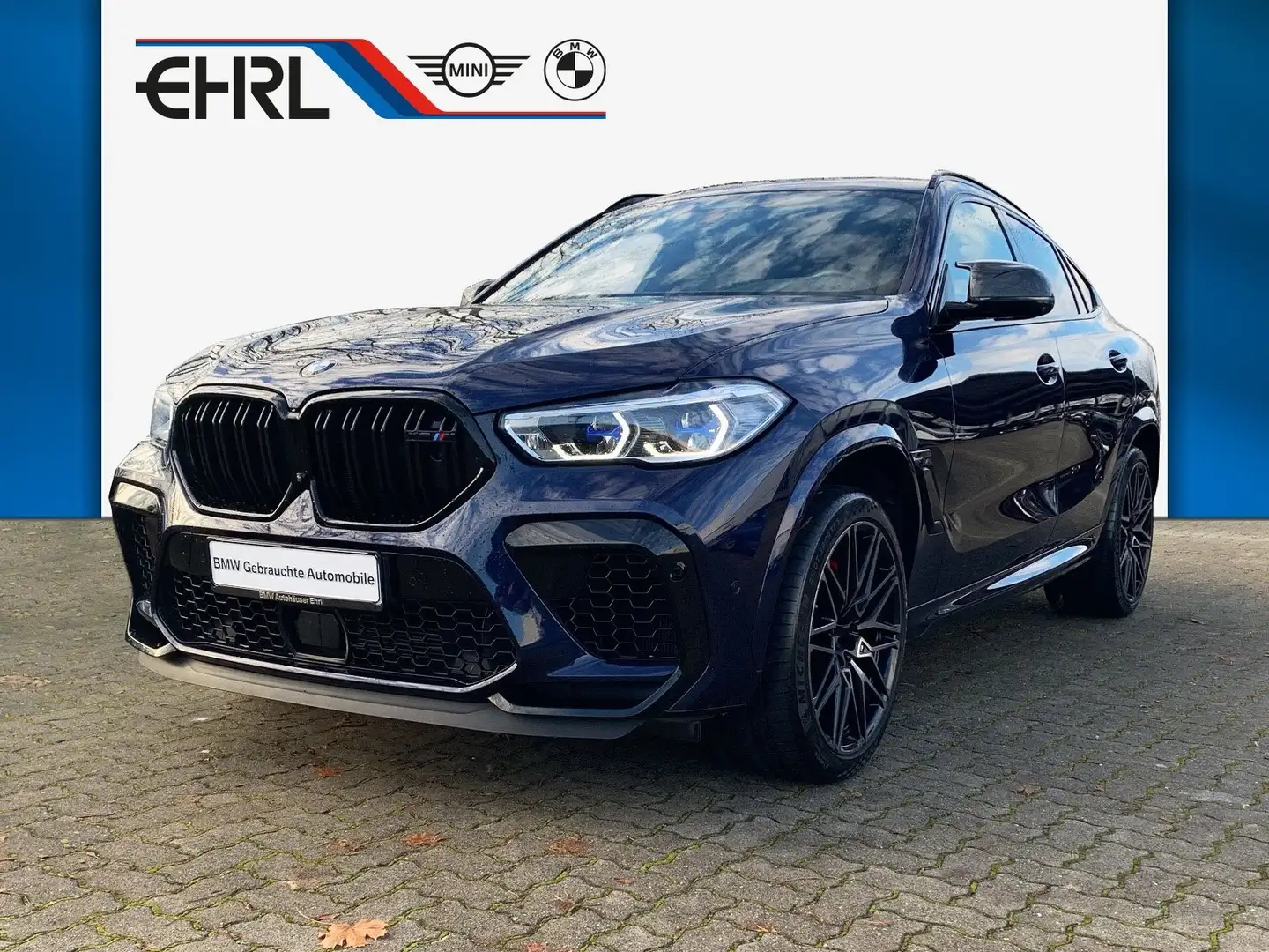 BMW X6 M NightV/DriversP/B&W/Laser/AHK/SoftClose Blau - 1