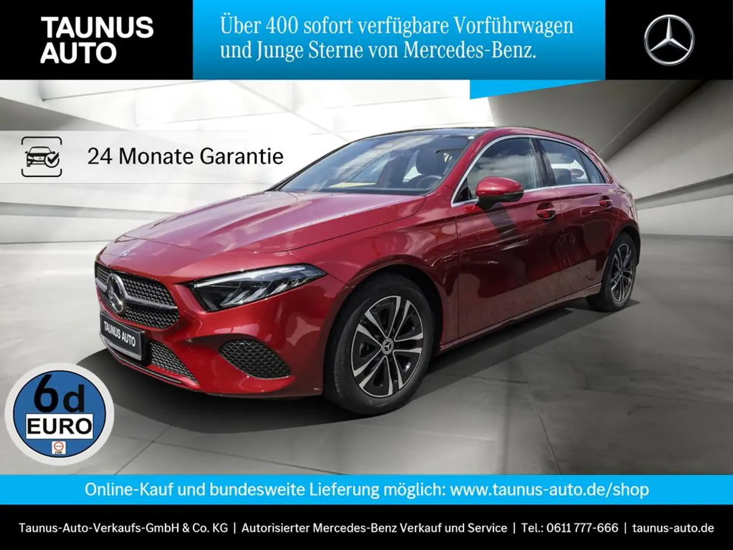 Mercedes-Benz A 180 PROGRESSIVE ADVANCED PANORAMA 360KAMERA Rot - 1