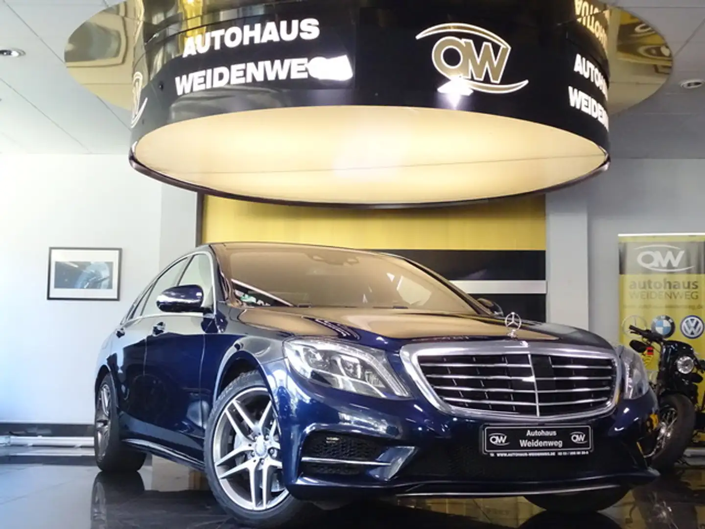 Mercedes-Benz S 400 4M AMG Pano HeadUp Carbon LederExcluvBurme Bleu - 2
