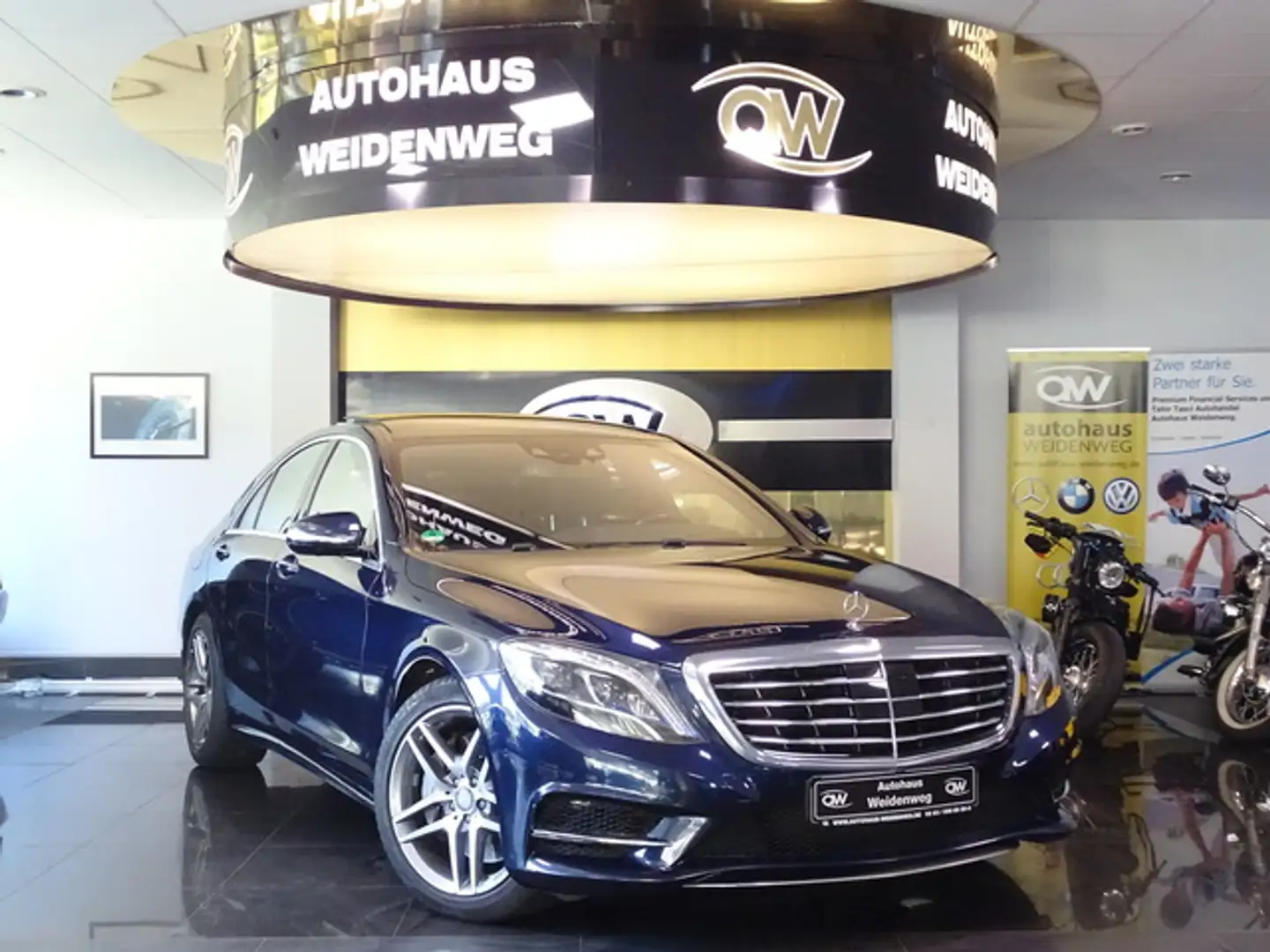 Mercedes-Benz S 400 4M AMG Pano HeadUp Carbon LederExcluvBurme Bleu - 1