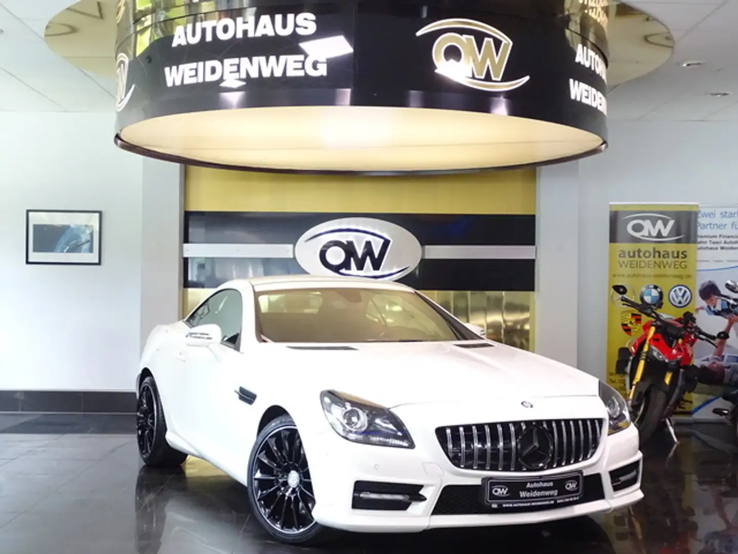 Mercedes-Benz SLK 250 CDI BLE AMG Sportf.Autom.Leder PDC Temp. Blanc - 2