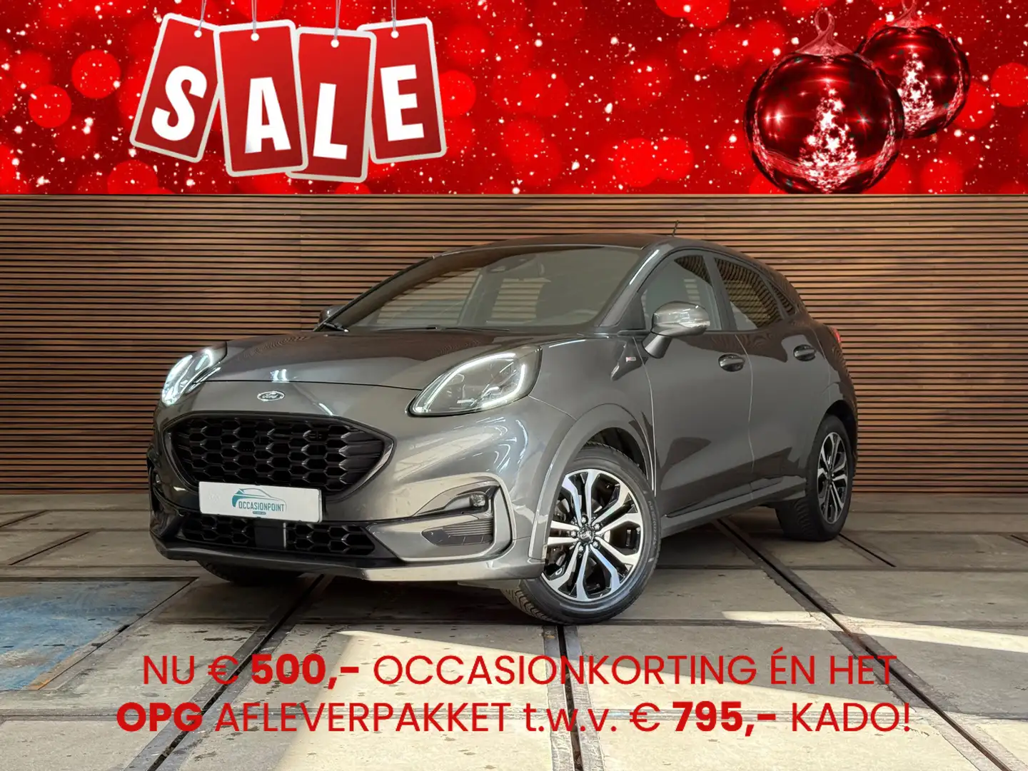 Ford Puma 1.0 EcoBoost Hybrid ST-Line | Winterpakket | LED | Gris - 1