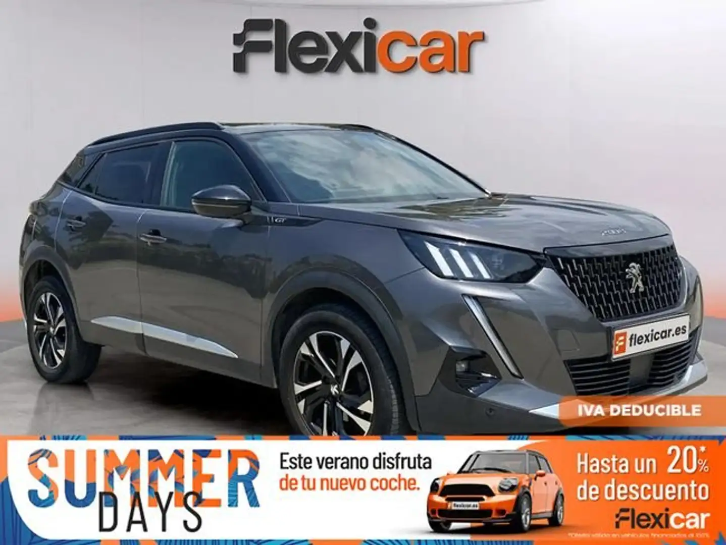 Peugeot 2008 1.2 PureTech S&S GT EAT8 130 Gris - 2