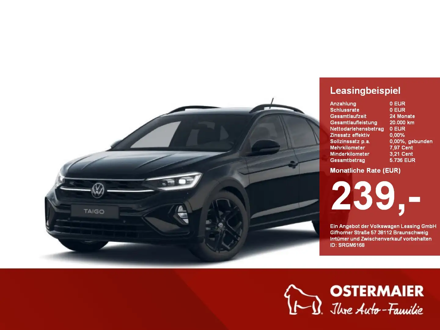 Volkswagen Taigo R-Line 1.0  TSI OPF  6-Gang 18''Alu.Navi.LED.Black Noir - 1