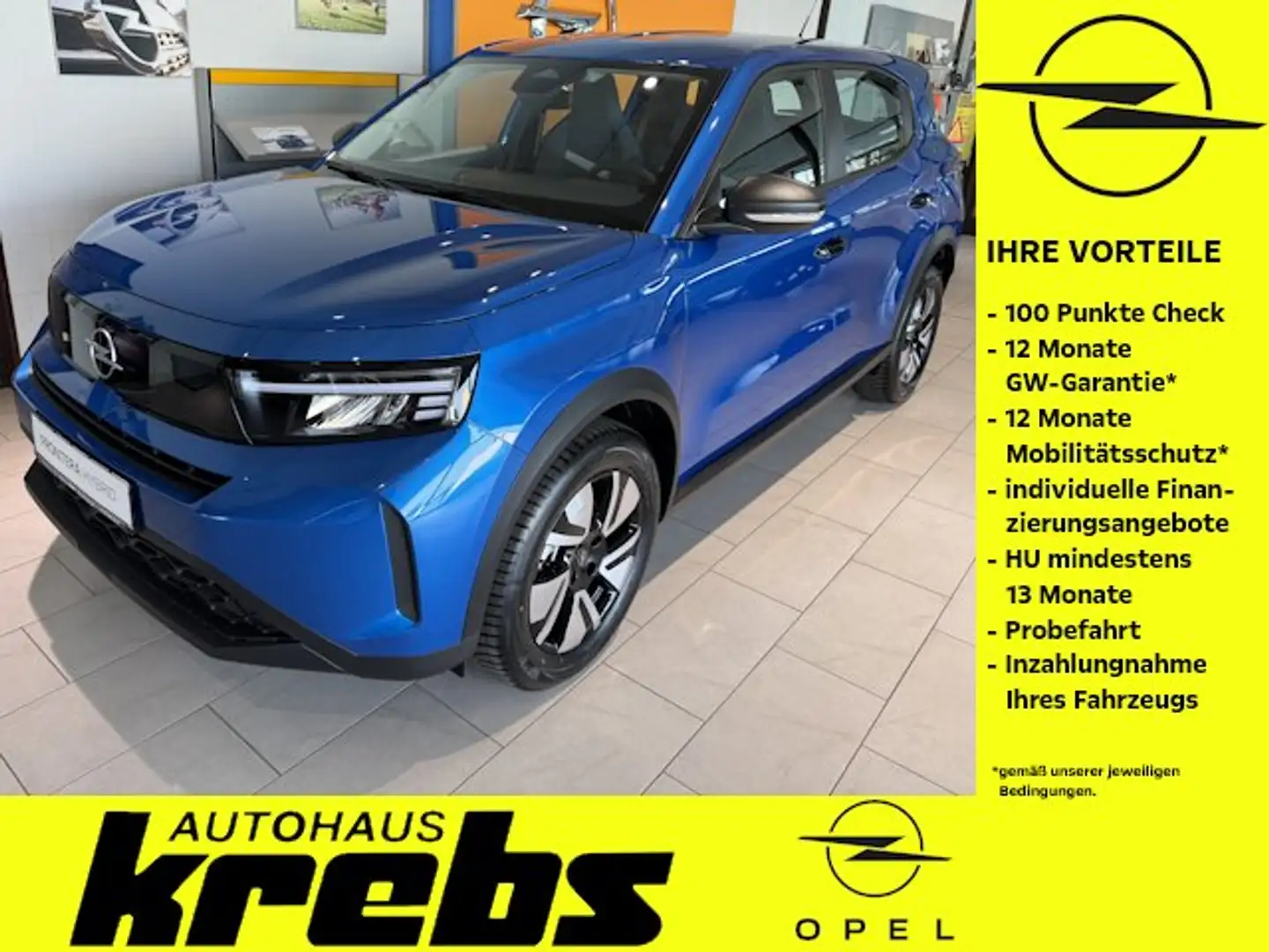 Opel Frontera 1.2 DI Hybrid 48V eDCT Edition - Kamera - NAVI Bleu - 1