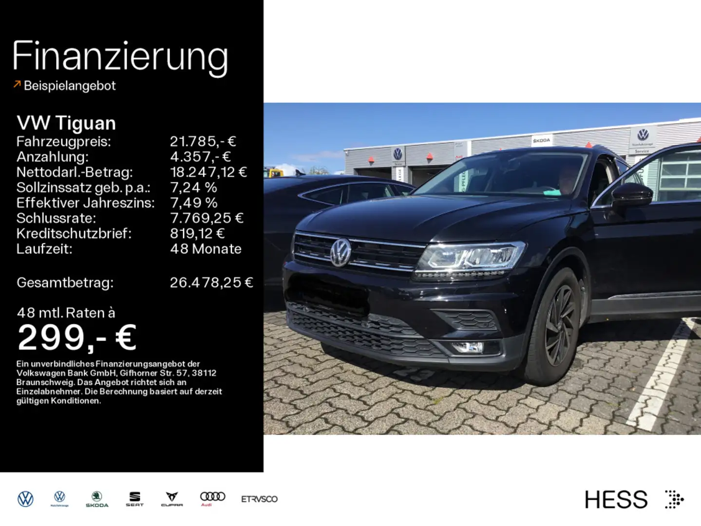 Volkswagen Tiguan 1.5 TSI Join*PDC*Klima*Navi*dig.-Cockpit Schwarz - 1