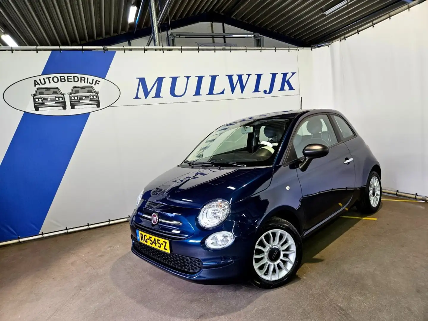 Fiat 500 1.0 TwinAir Popstar / Airco / NL Auto Bleu - 2