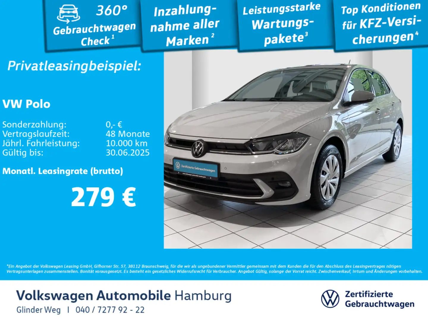 Volkswagen Polo 1.0 Life Parkassist AppConnect Ganzjahresre Grau - 1