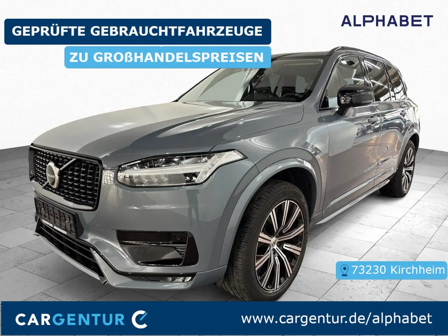 Volvo XC90 XC 90 B5 AHK S-Dach StHz ACC Grau - 1