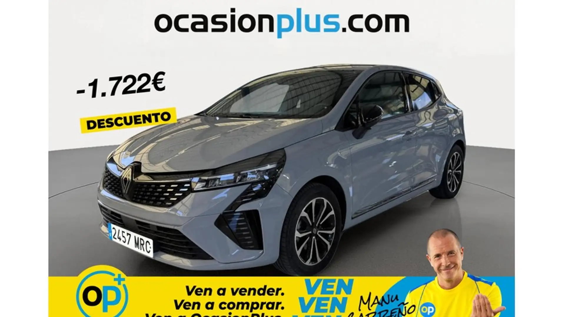 Renault Clio E-TECH Híbrido Techno 103kW Gris - 1