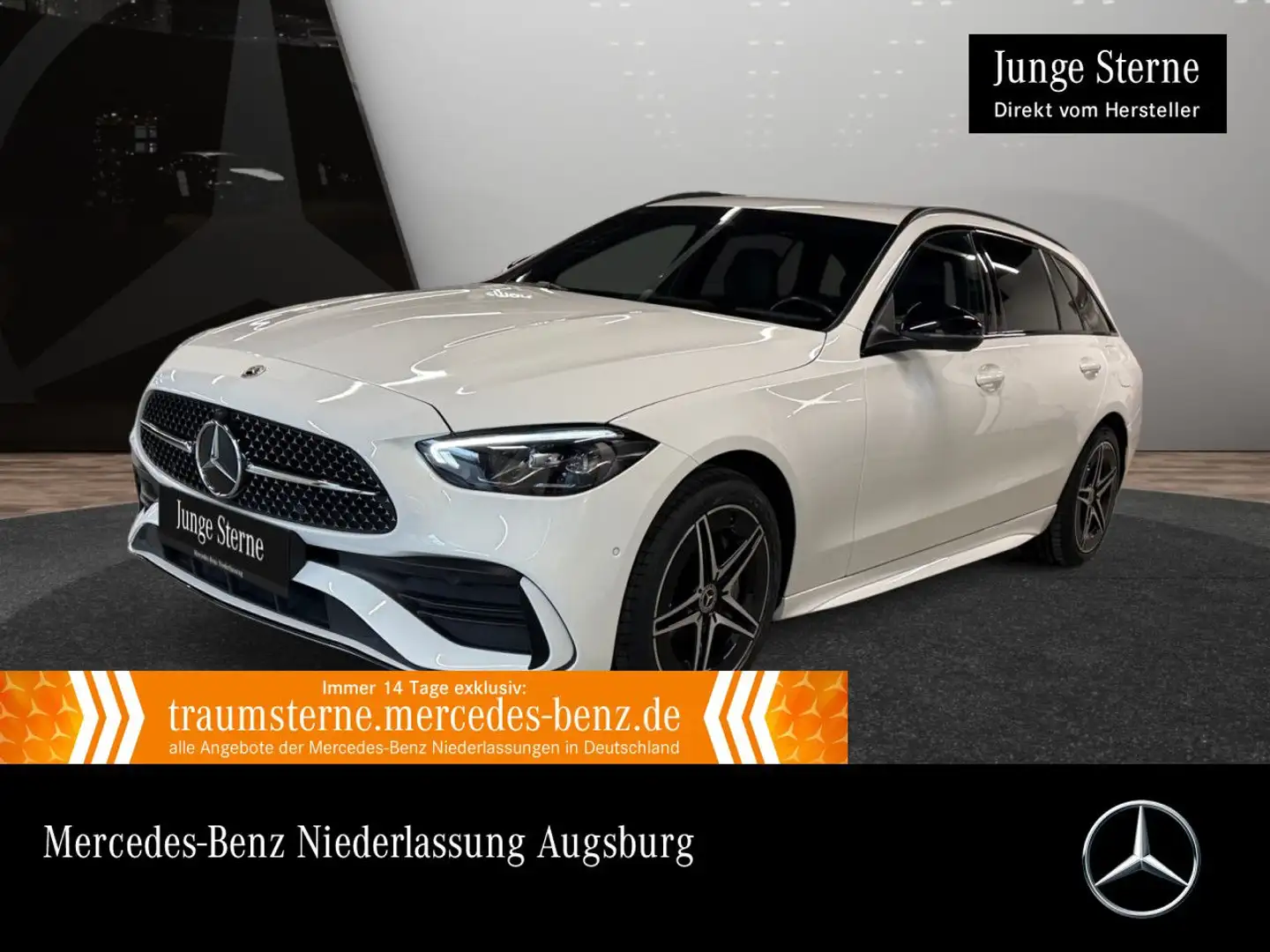 Mercedes-Benz C 300 e T AMG+NIGHT+LED+KAMERA+KEYLESS+9G Weiß - 1