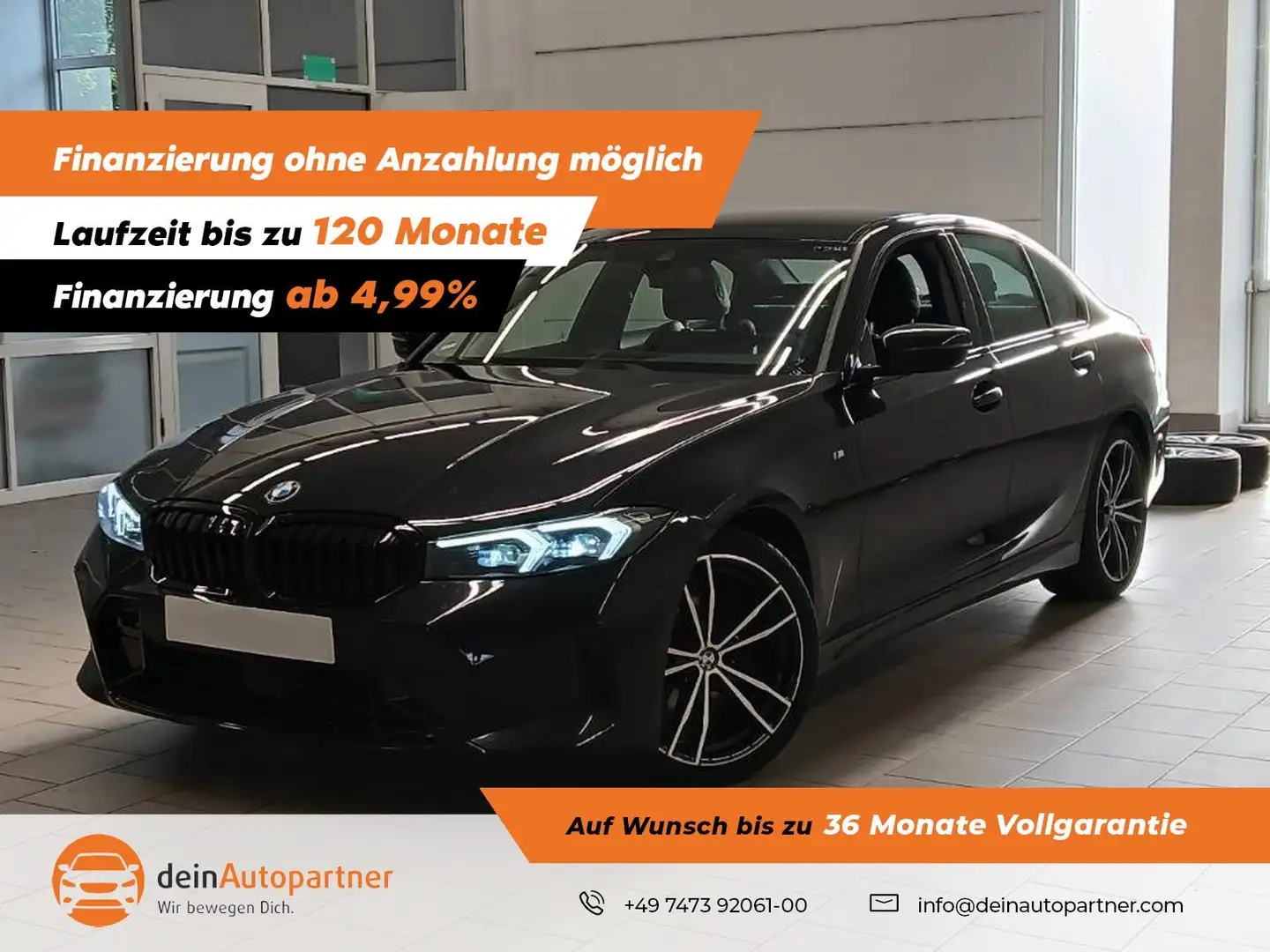 BMW 320 d xDrive M Sport LED/LEDER/STHZ/ACC/LANE/WIDESCREE Schwarz - 1