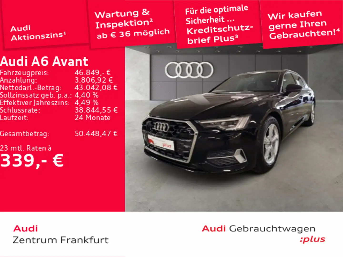 Audi A6 40 TDI S tronic sport advanced LED AHK Schwarz - 1