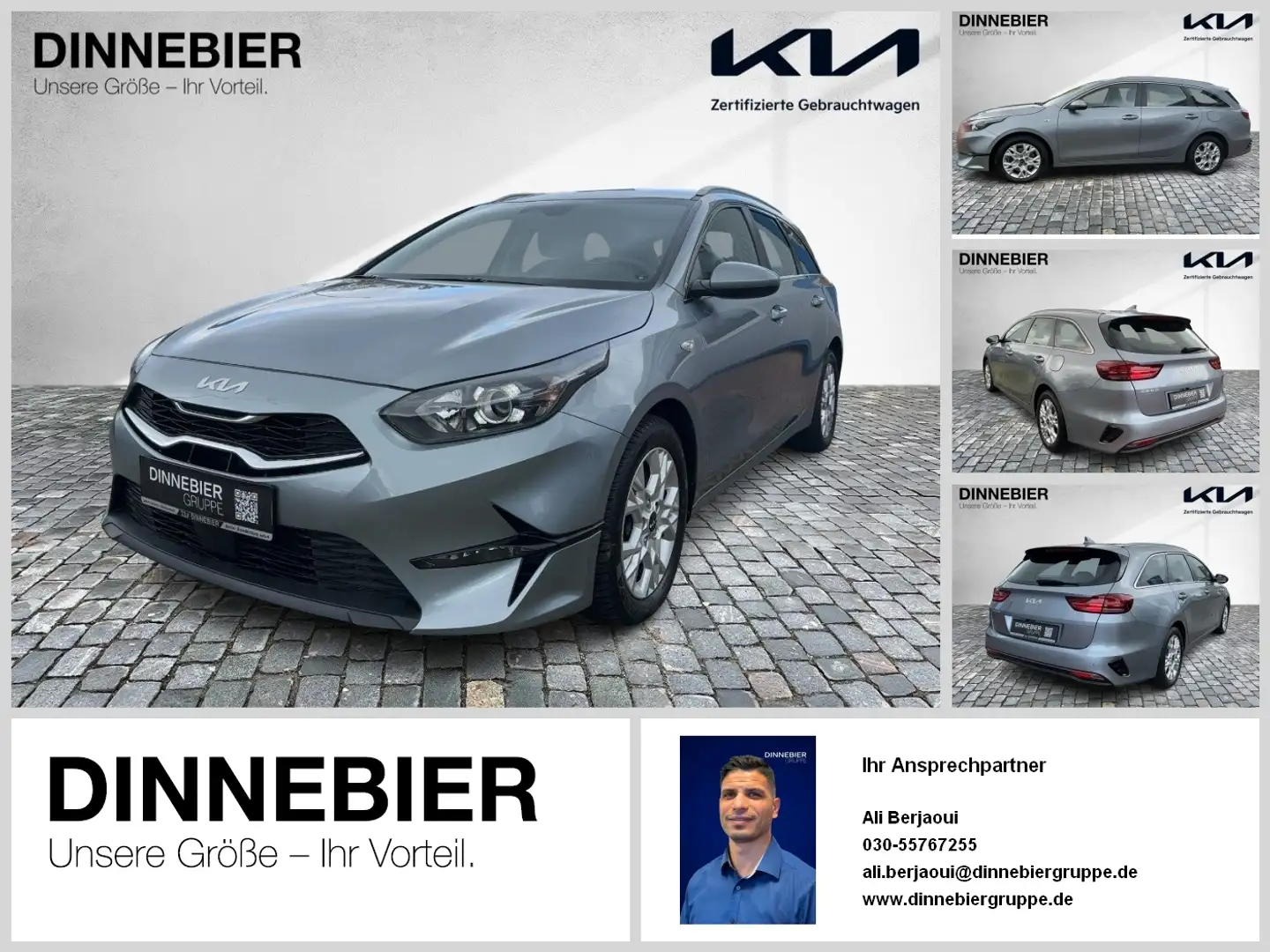 Kia Ceed SW / cee'd SW CEED Sportswagon 1.5T Vision Kamera+Navi+SHZ Plateado - 1
