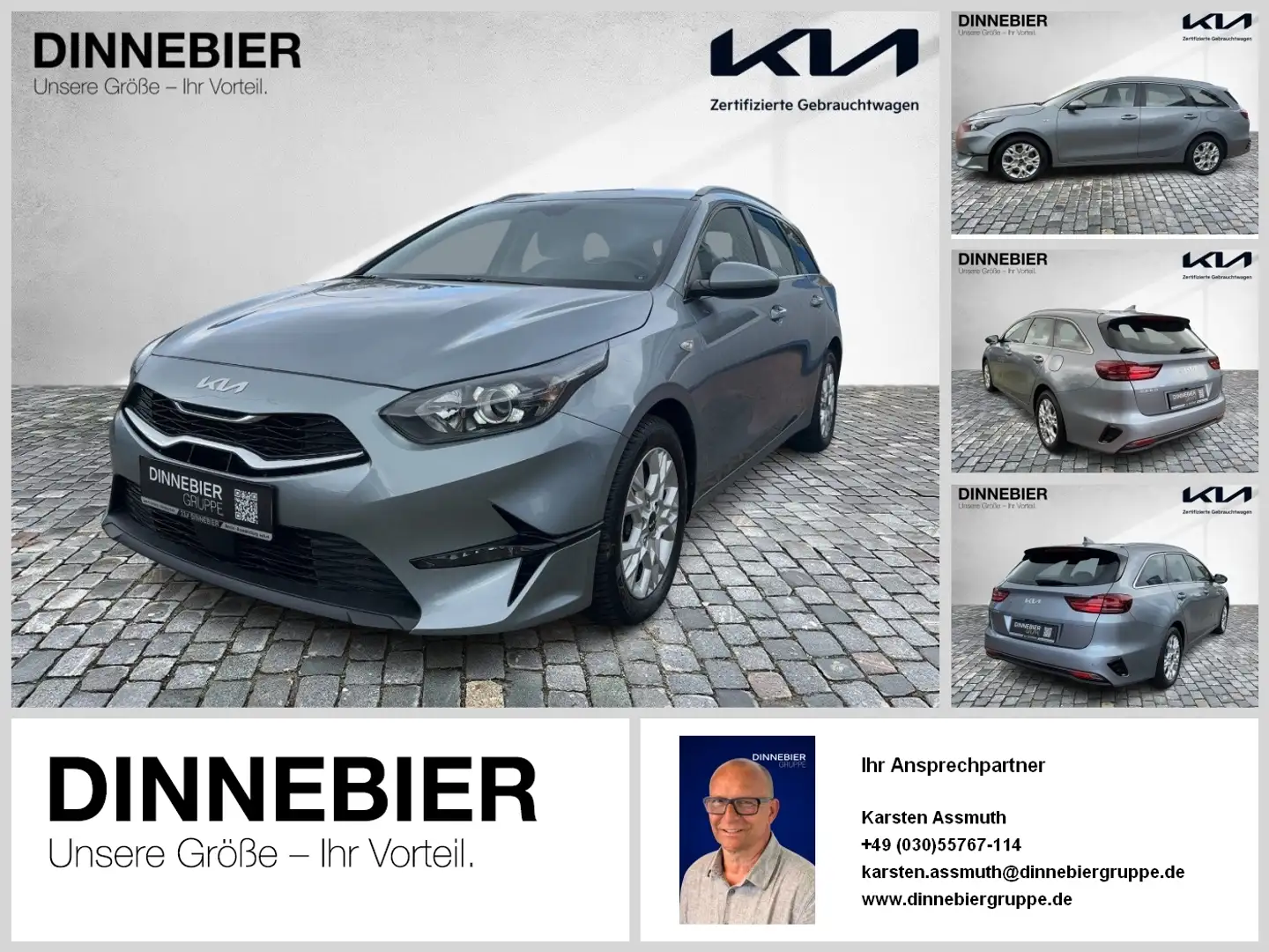 Kia Ceed SW / cee'd SW CEED Sportswagon 1.5T Vision Kamera+Navi+SHZ Argent - 1