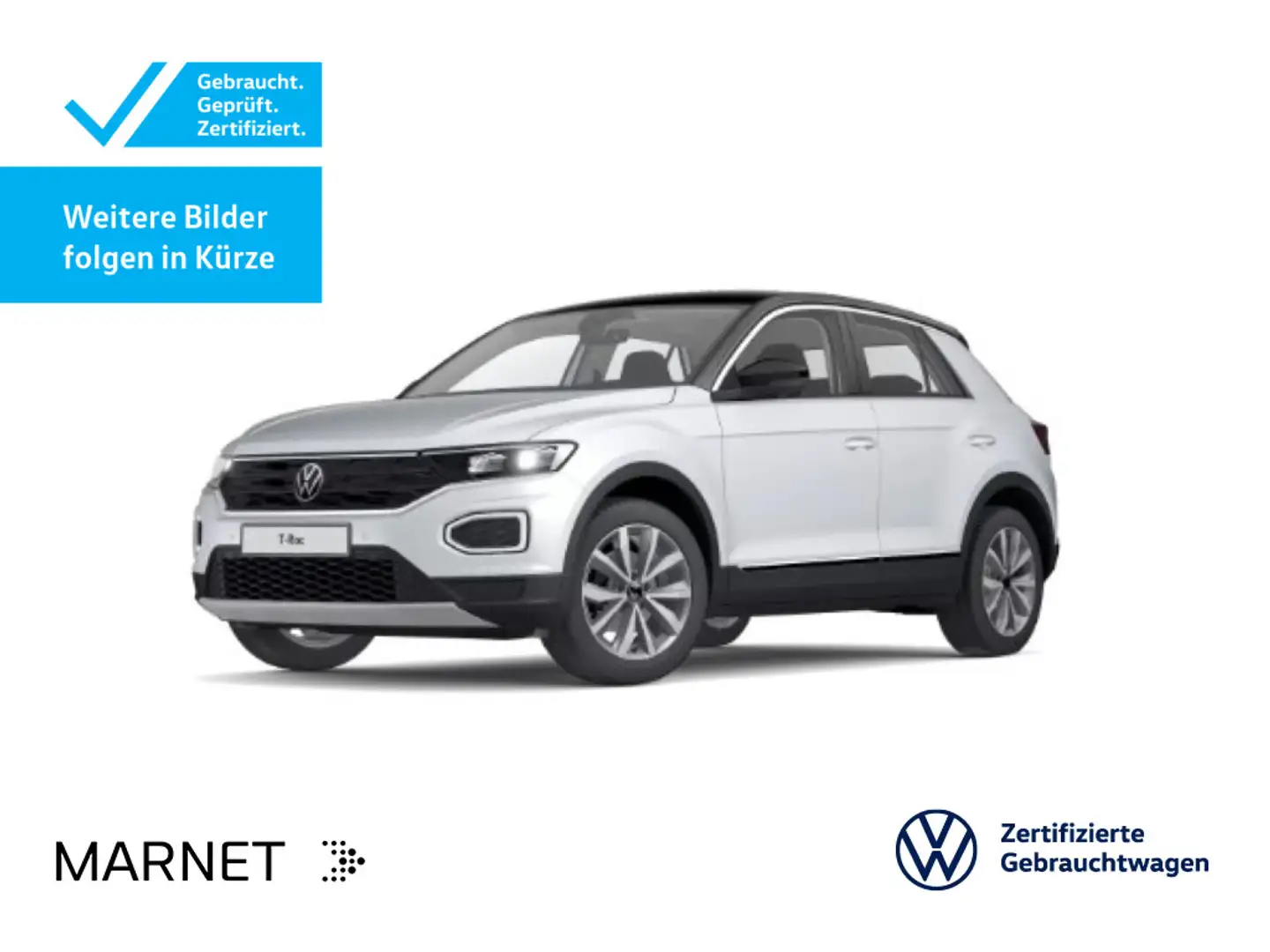 Volkswagen T-Roc Style 1.5 TSI DSG Navi*Kamera*El.Heck*LED* Silber - 1