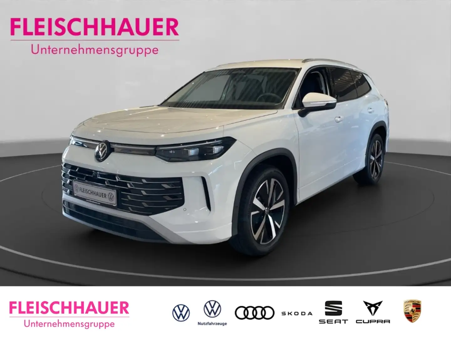 Volkswagen Tayron 1.5 eTSI Elegance ACC AHK NAVI 7-Sitzer Weiß - 1