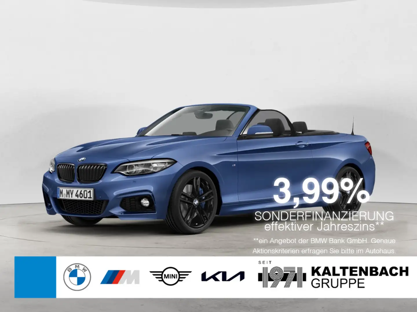 BMW 220 d Cabrio M-Sport LED NAVI KAMERA KLIMA Blau - 1