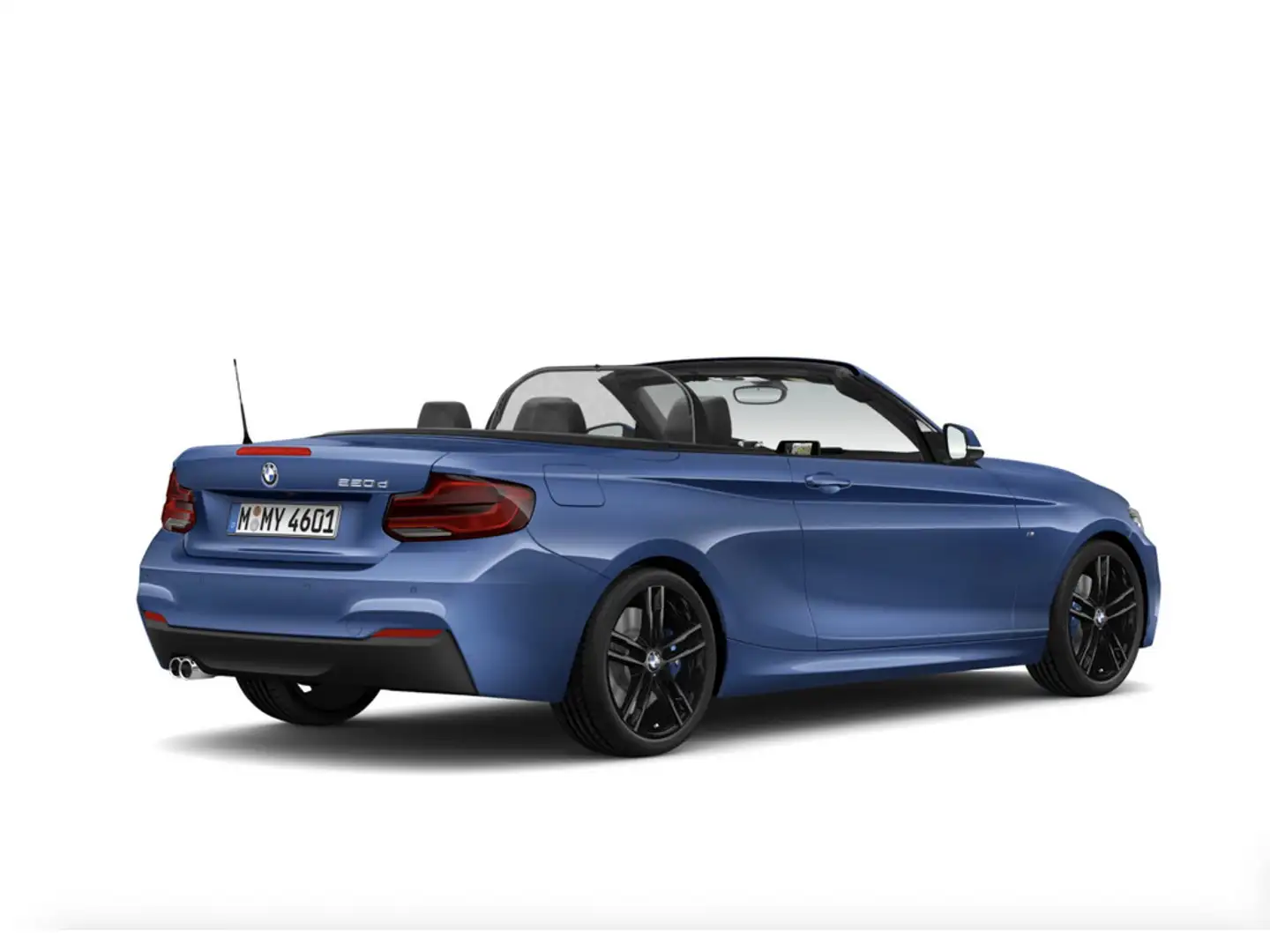 BMW 220 d Cabrio M-Sport LED NAVI KAMERA KLIMA Blau - 2