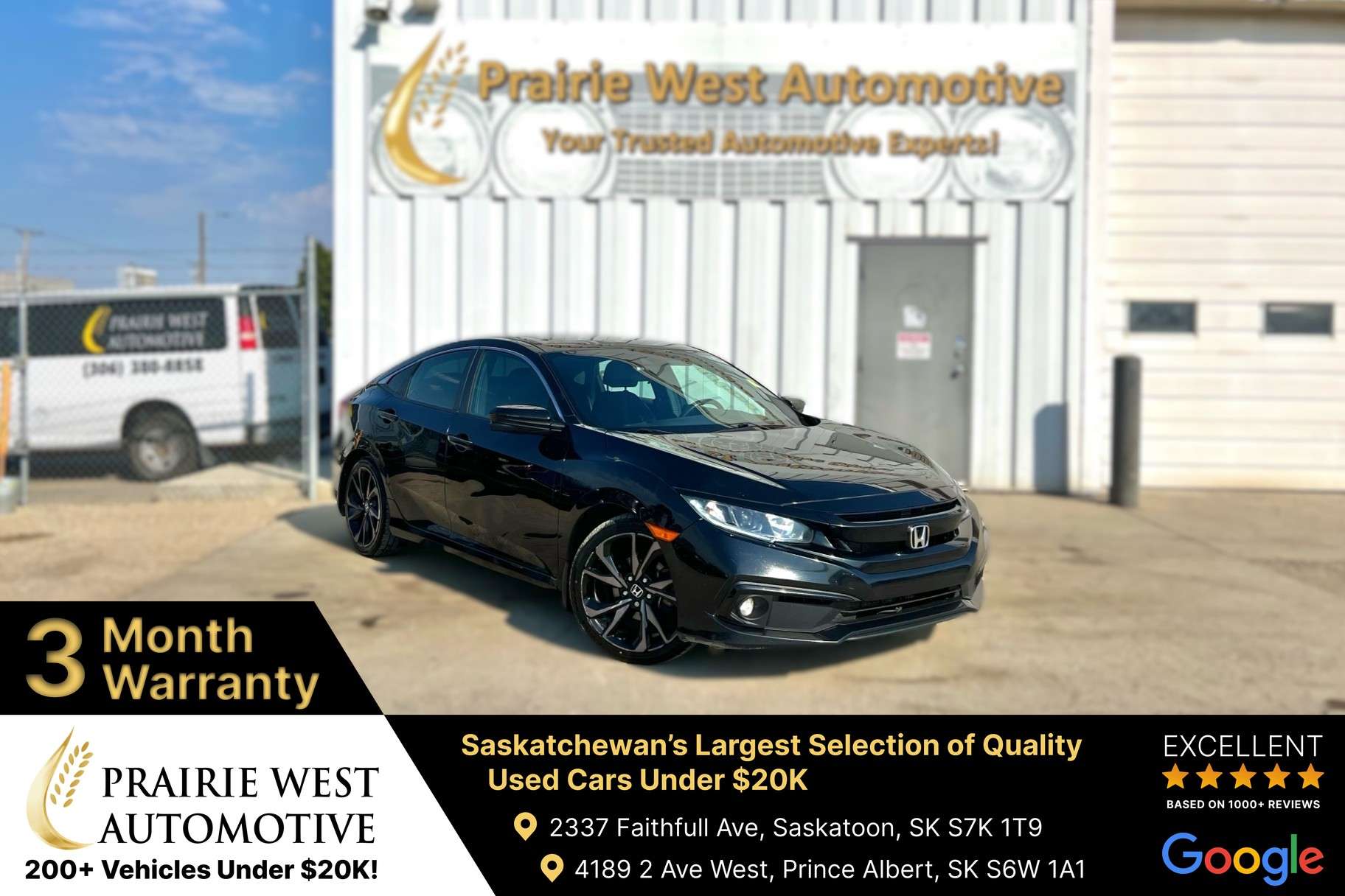2019 Honda Civic Sport | Command Start | Power Tailgate
