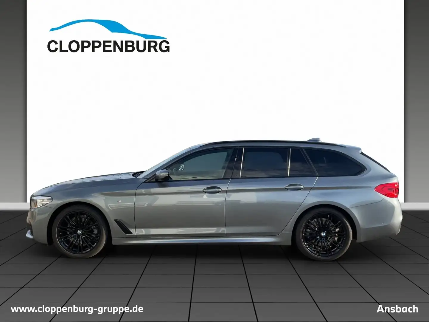 BMW 520 d M Sportpaket Head-Up+AHK+Navi+Luft+SHZ+BT Grau - 2
