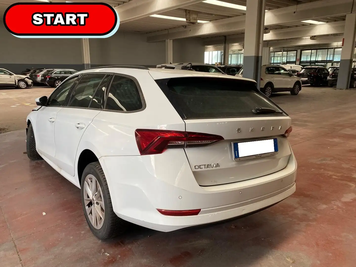 Skoda Octavia Wagon 2.0 tdi evo 115cv dsg START - INCIDENTATA Bianco - 1