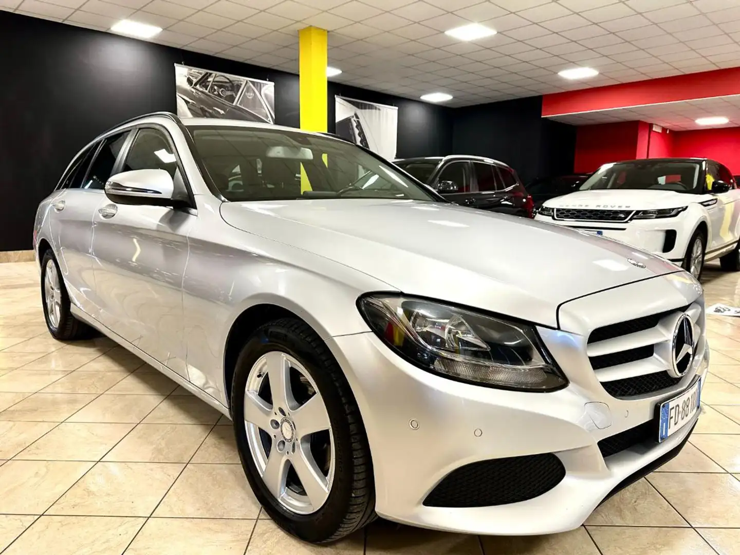 Mercedes-Benz C 180 d S.W. Auto EURO 6 - NAVI - LED - SENSORI Argento - 1
