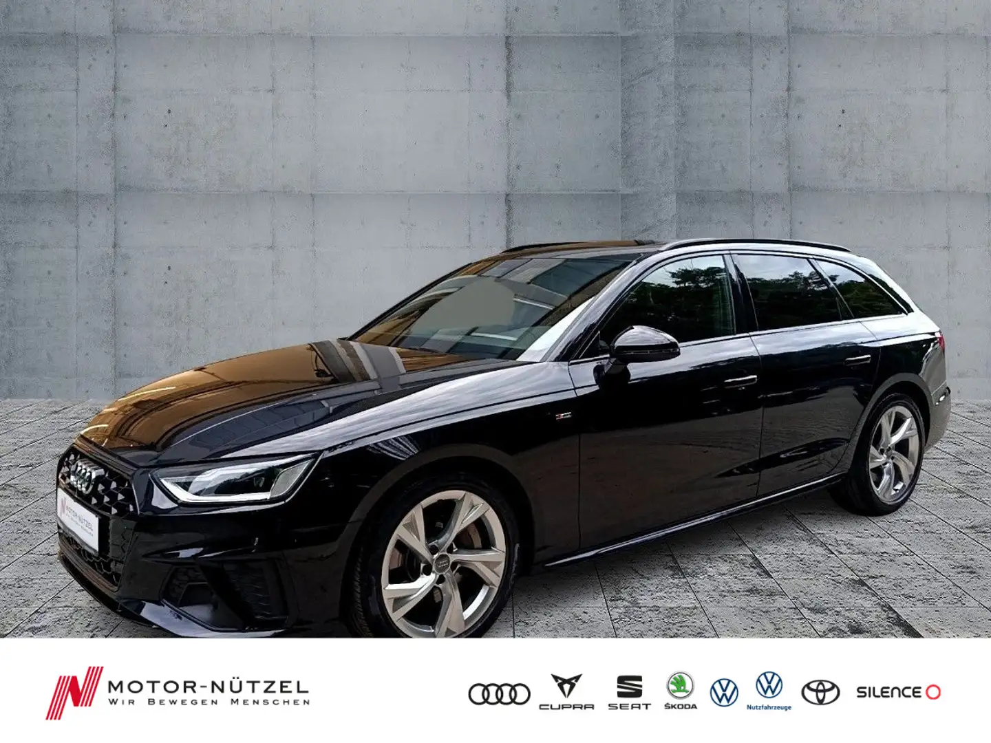 Audi A4 45 TDI QU S-TR S-LINE LED+NAVI+PANO+ACC Noir - 1