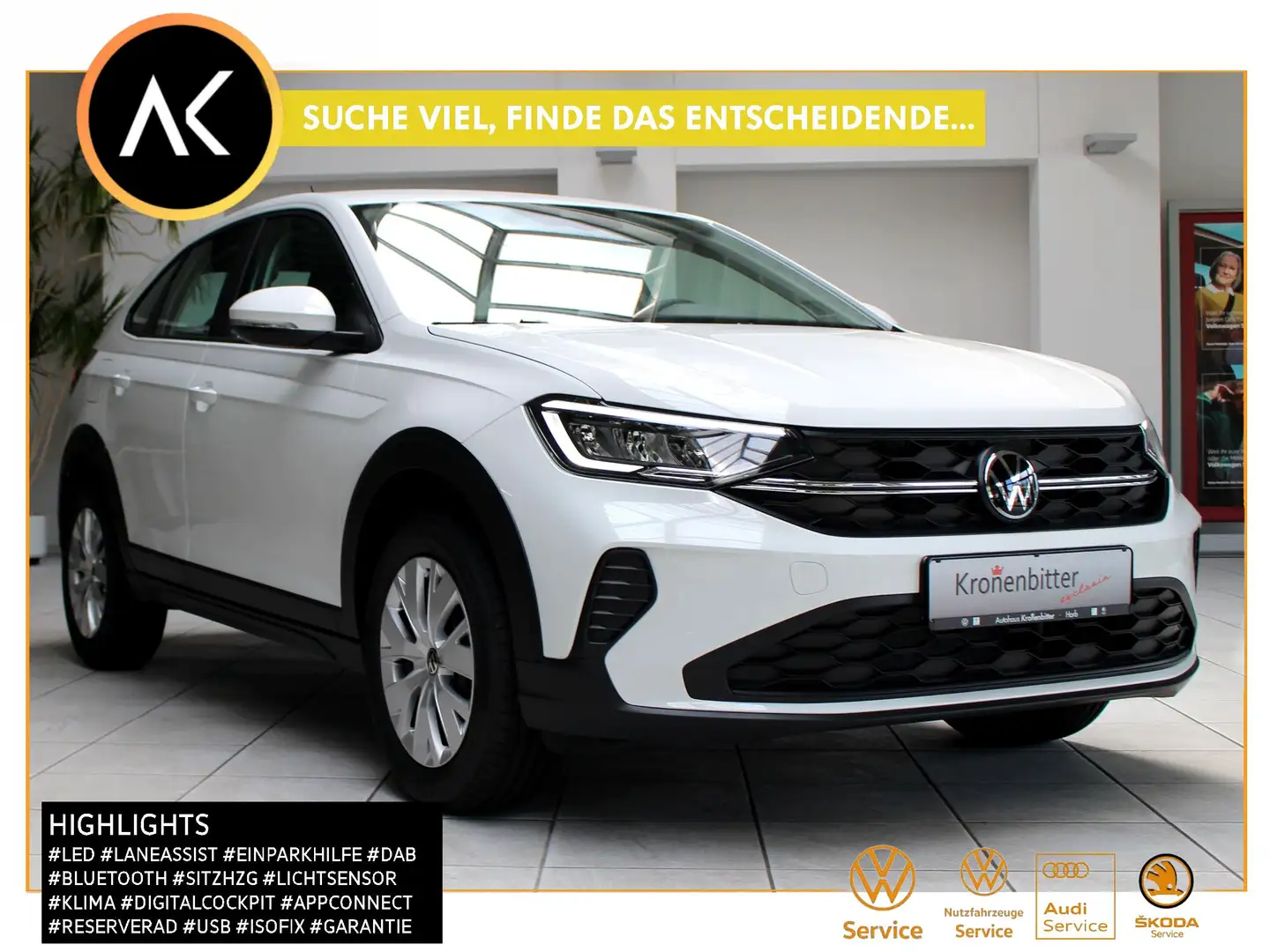 Volkswagen Taigo 1.0 TSI Limited 95PS-LED AppConnect Einparkhilfe Weiß - 1