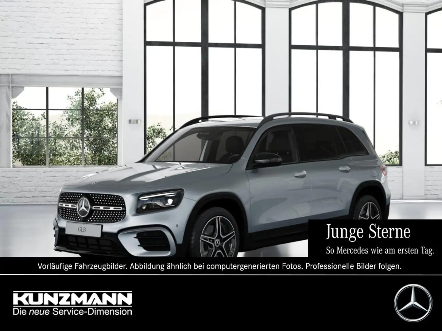 Mercedes-Benz GLB 200 d AMG Night MBUX Navi AHK Kamera Easy-P Silber - 1