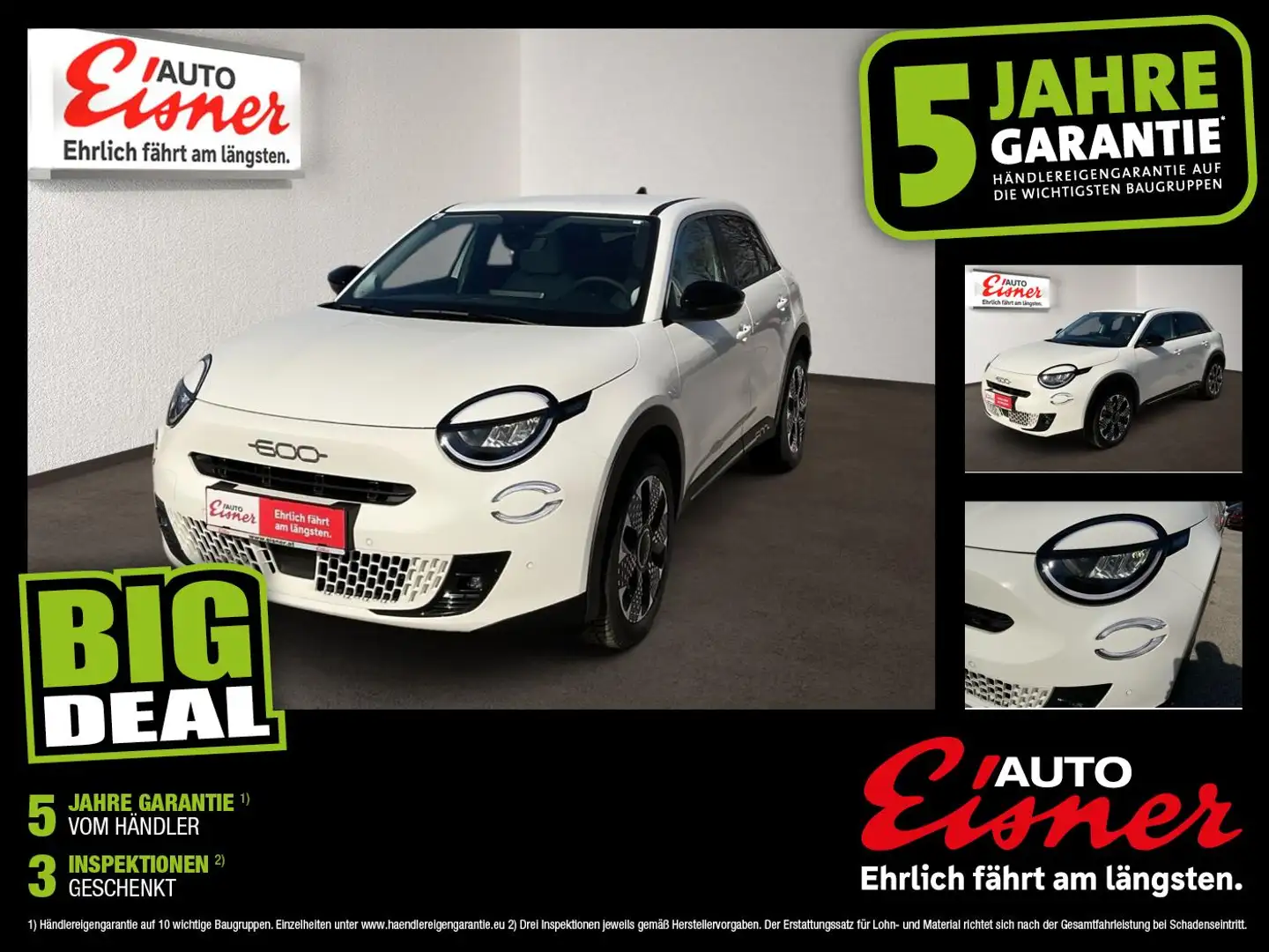 Fiat 600 HYBRID LA PRIMA T-GEN3 Weiß - 1