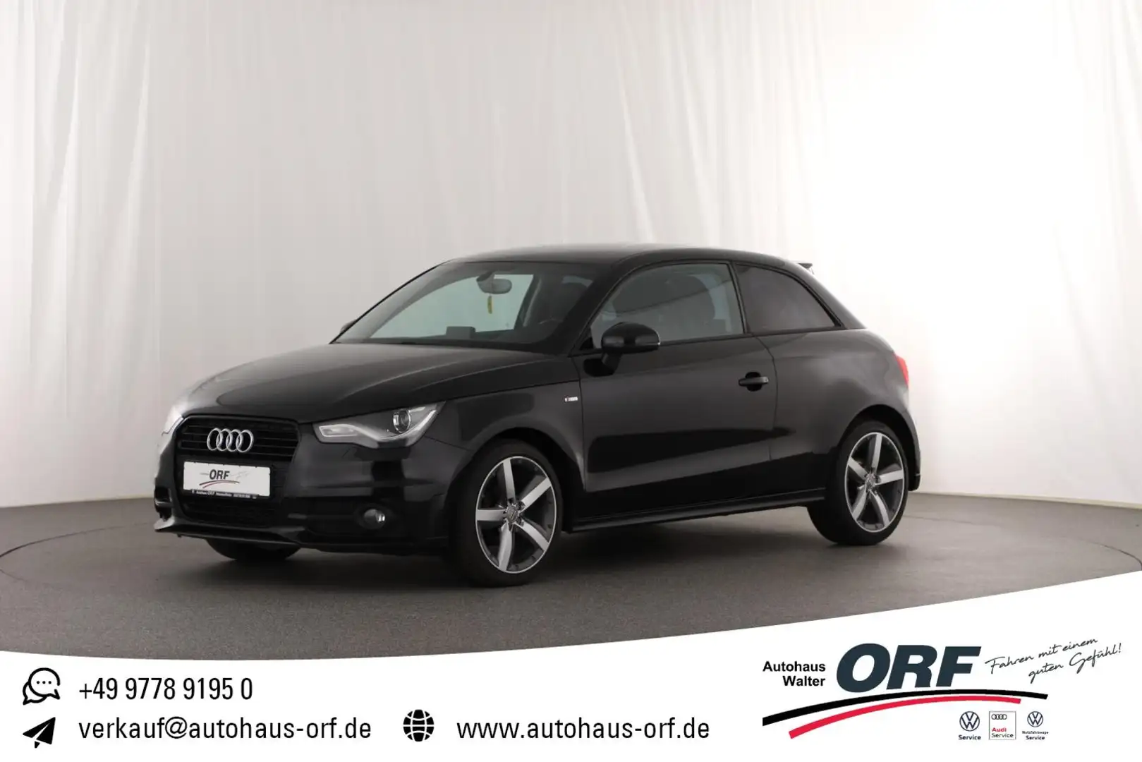 Audi A1 1.6 TDI Attraction S-LINE XENON+ NAVI SITZHZG Noir - 1