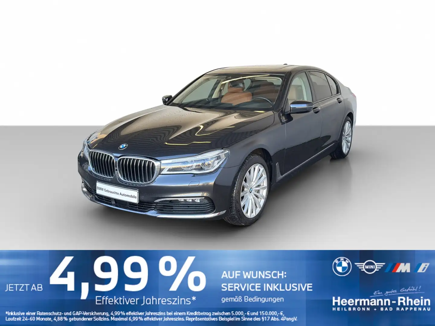 BMW 750 dA xDrive Lim. NaviProf.Standh.Laserl.HUD.GSD Gris - 2
