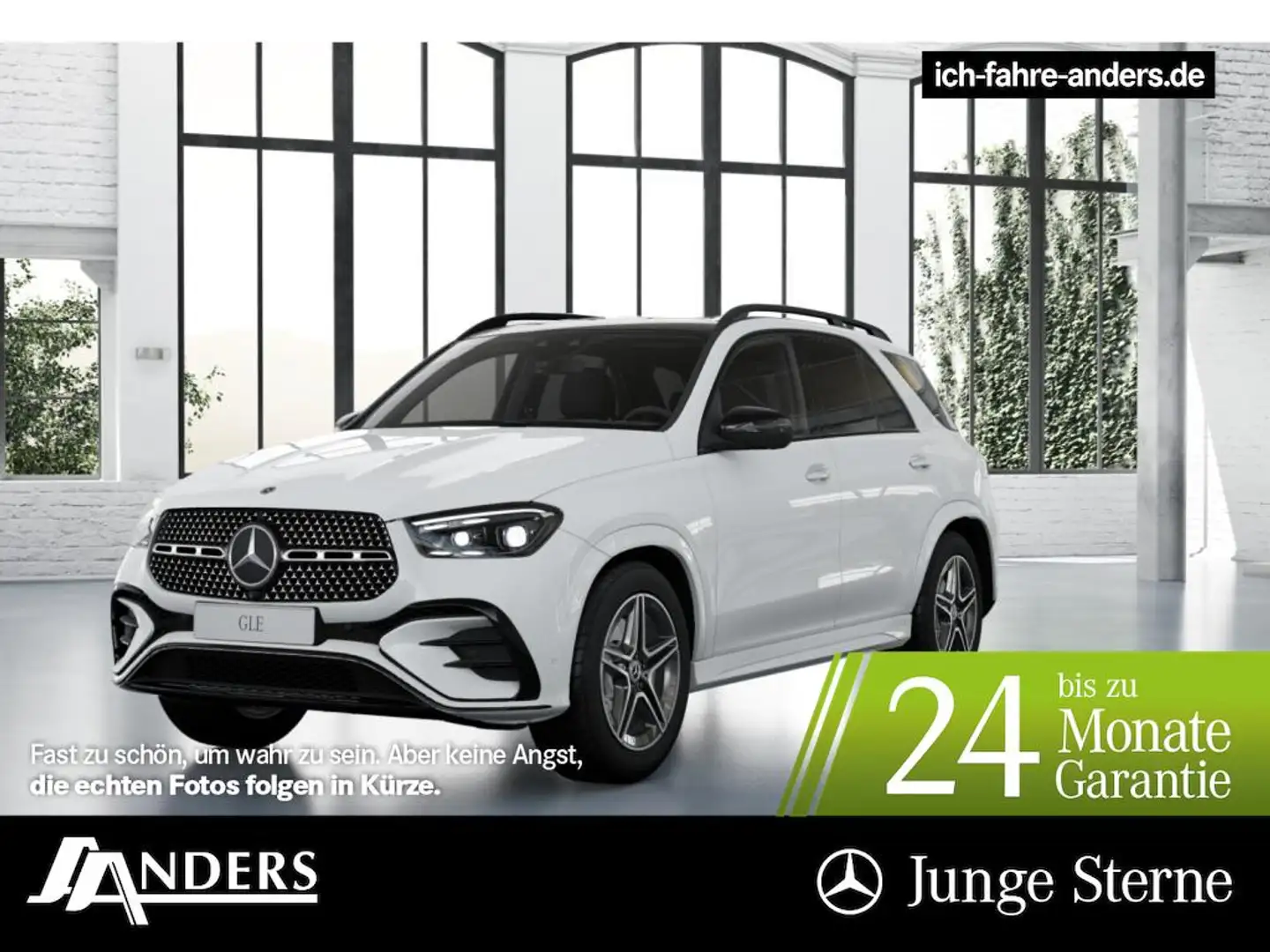 Mercedes-Benz GLE 450 d 4M AMG+AIR+AHK+Pano+Burm+Distr+Sitzkli Weiß - 1