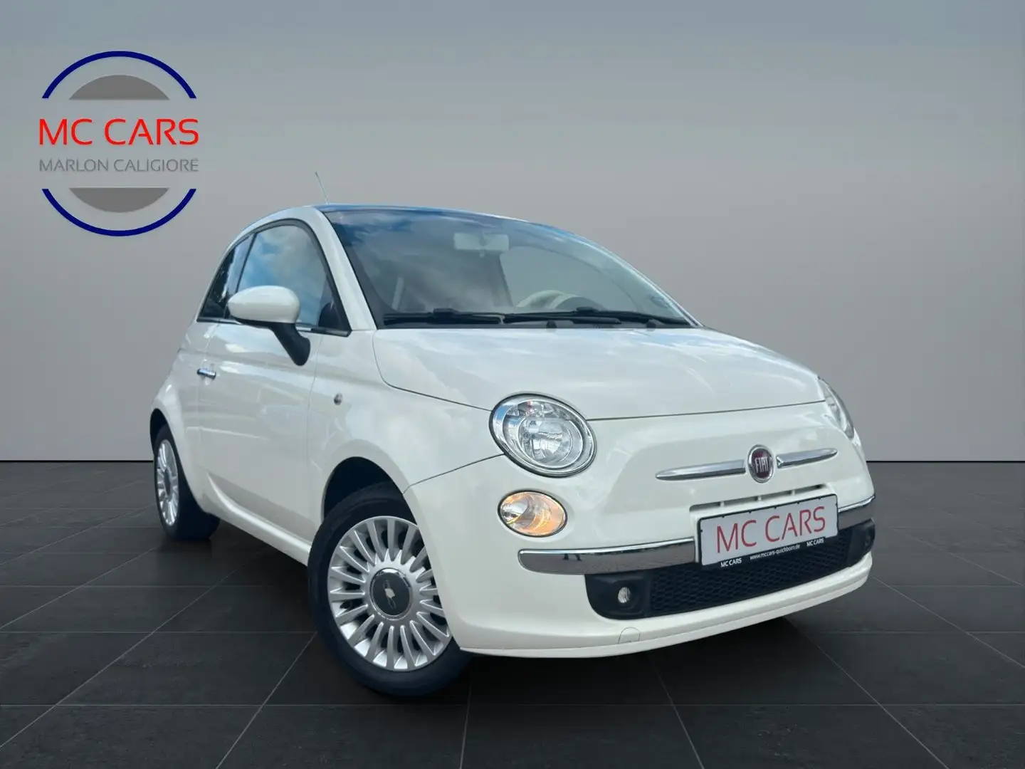 Fiat 500 Panorama-Dach Fin. ab 80€ mtl Wit - 1