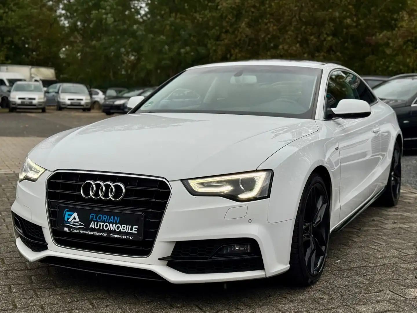 Audi A5 Coupe 2.0 TDI S Line/Pano/LED Blanc - 2