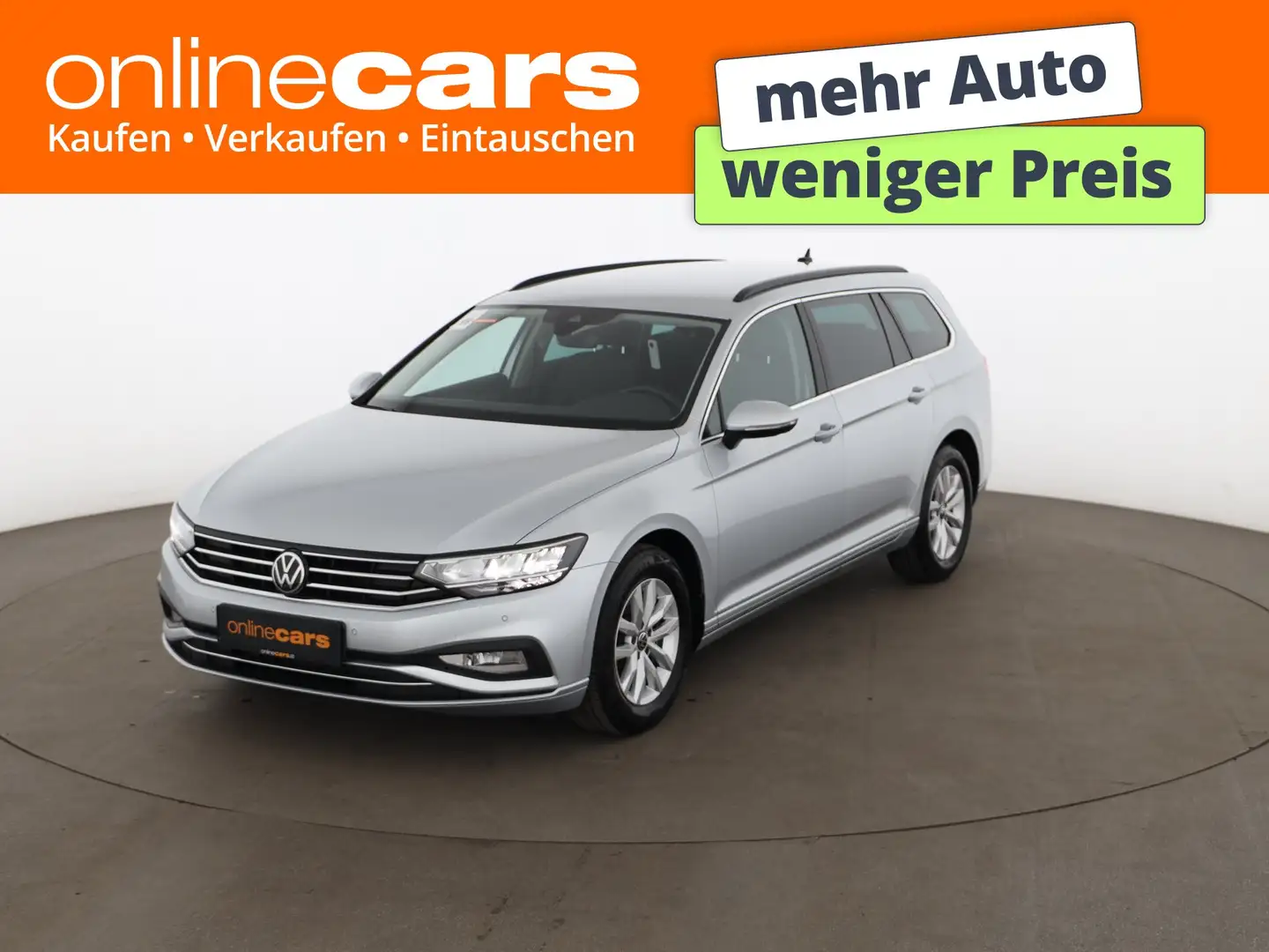 Volkswagen Passat Variant 2.0 TDI Business Aut LED 360-CAM Silber - 1