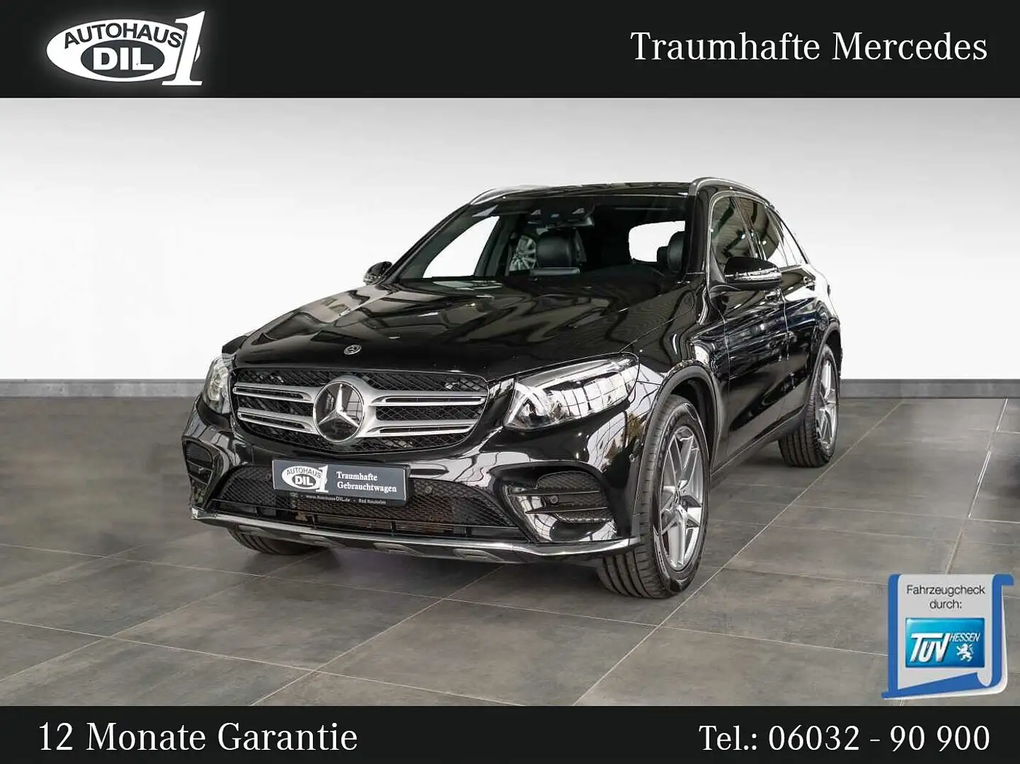 Mercedes-Benz GLC 250 d 4M 9G-T *AMG*PANO*DISTR.+*AIRMATIC* Schwarz - 1