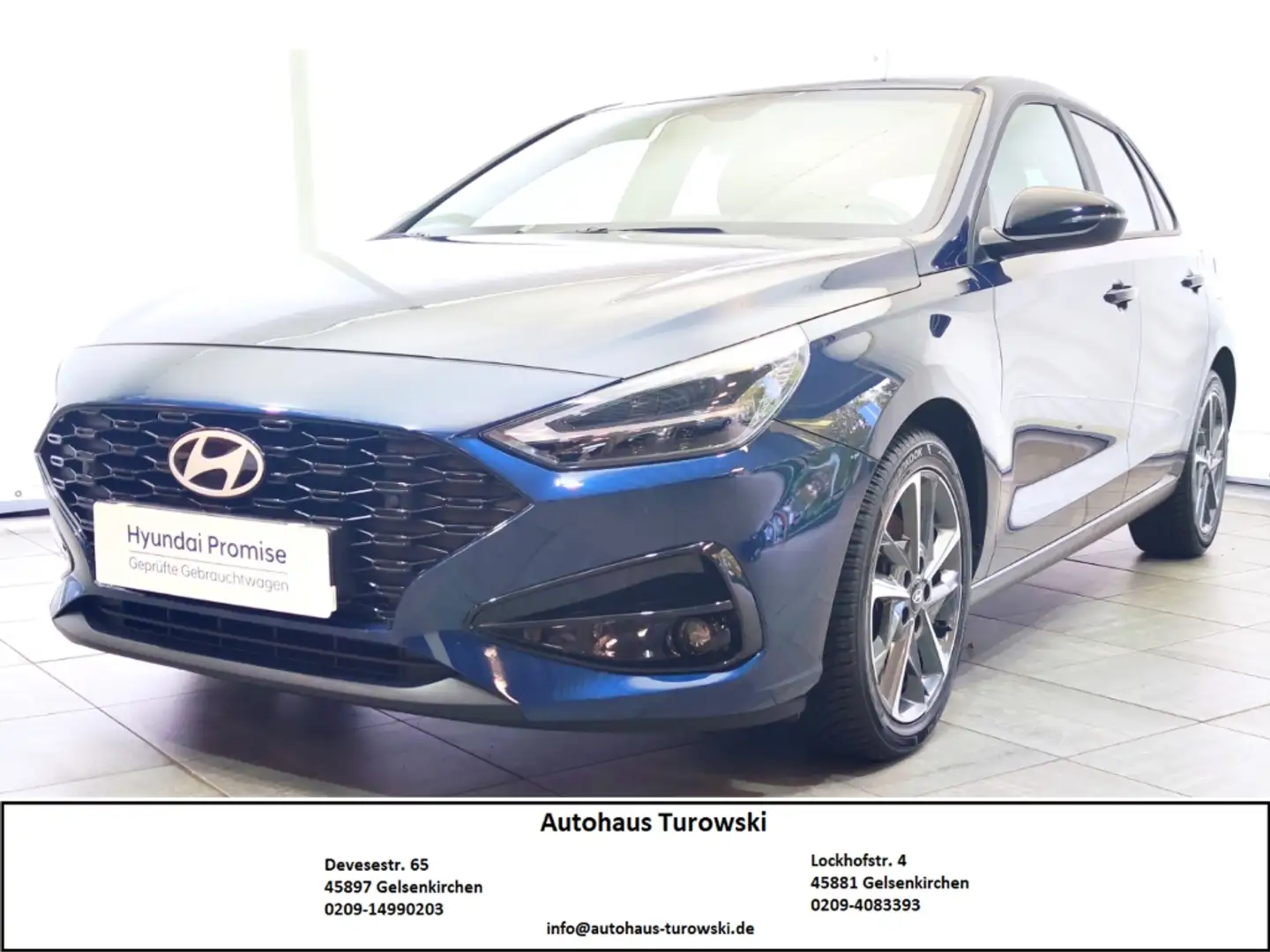 Hyundai i30 Advantage 7-DCT Nav PDC 1.Hd Allwetterreifen Bleu - 1