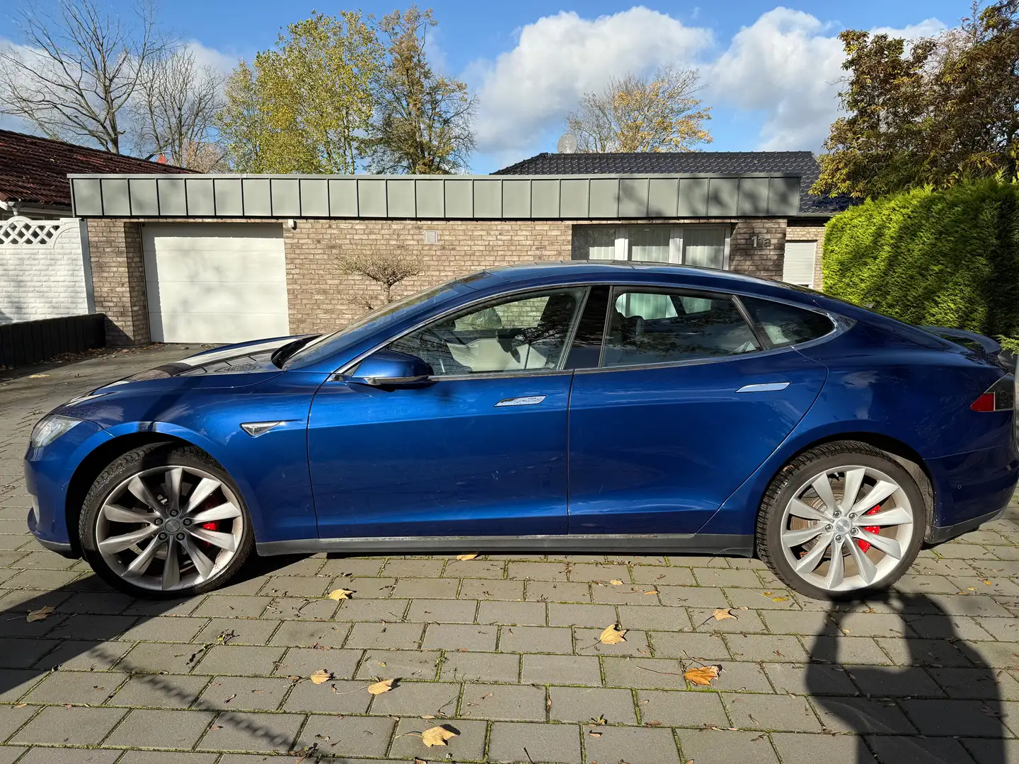 Tesla Model S Model S P85D 772PS SuC Motoren neu Autopilot AHK Blau - 1