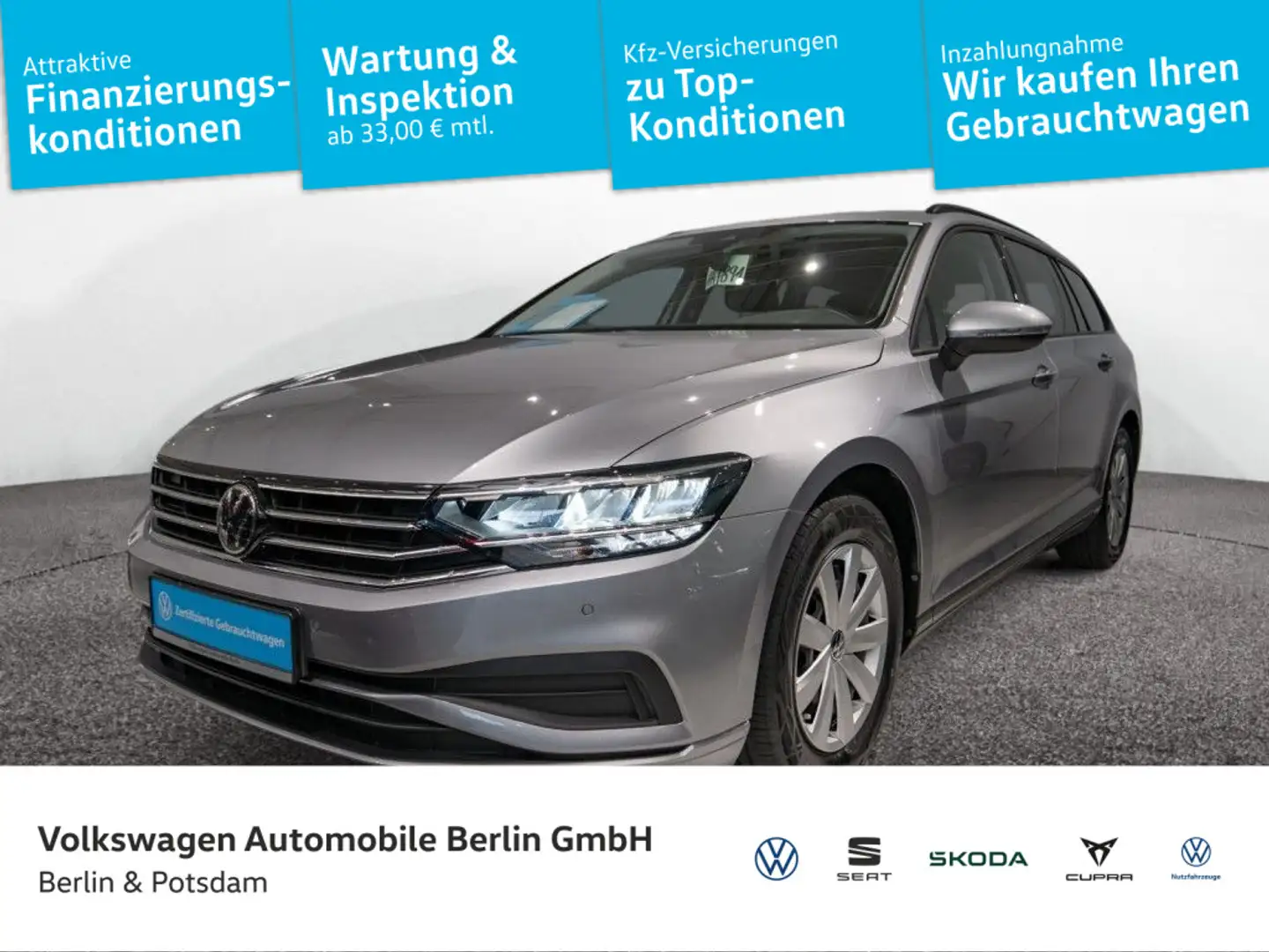 Volkswagen Passat Variant 1.5 TSI DSG Navi R-Kam LED PDC SH Silber - 1