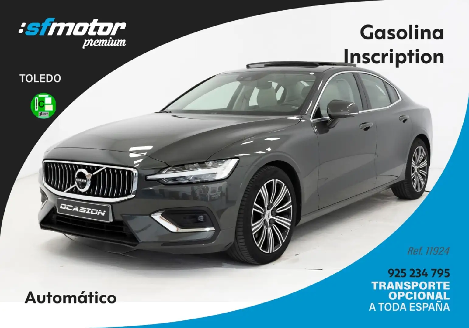 Volvo S60 T4 Inscription Aut. Gris - 1