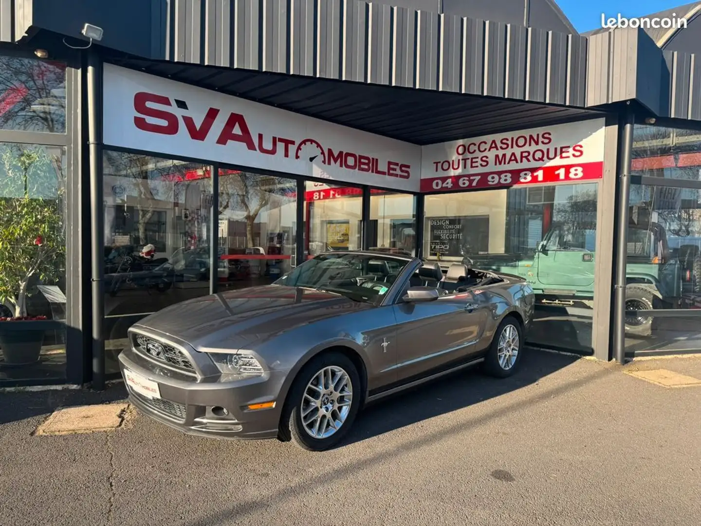Ford Mustang Convertible VI 3.7 V6 310cv BVA6 Gris - 1