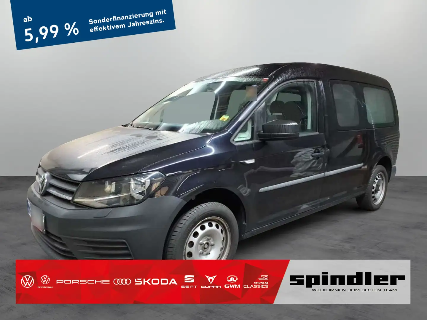 Volkswagen Caddy Kombi/ 5-Sitzer, Navi, Bluetooth, SHZ Schwarz - 1