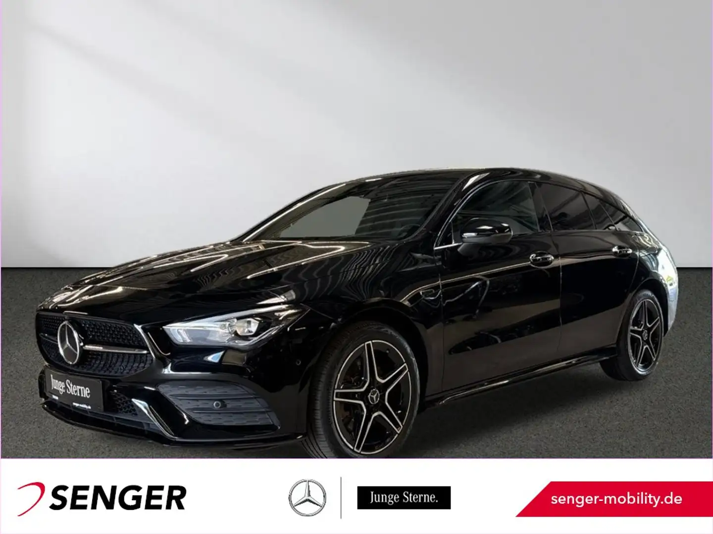Mercedes-Benz CLA 250 e SB AMG-Line Night Distronic Keyless-Go Zwart - 1