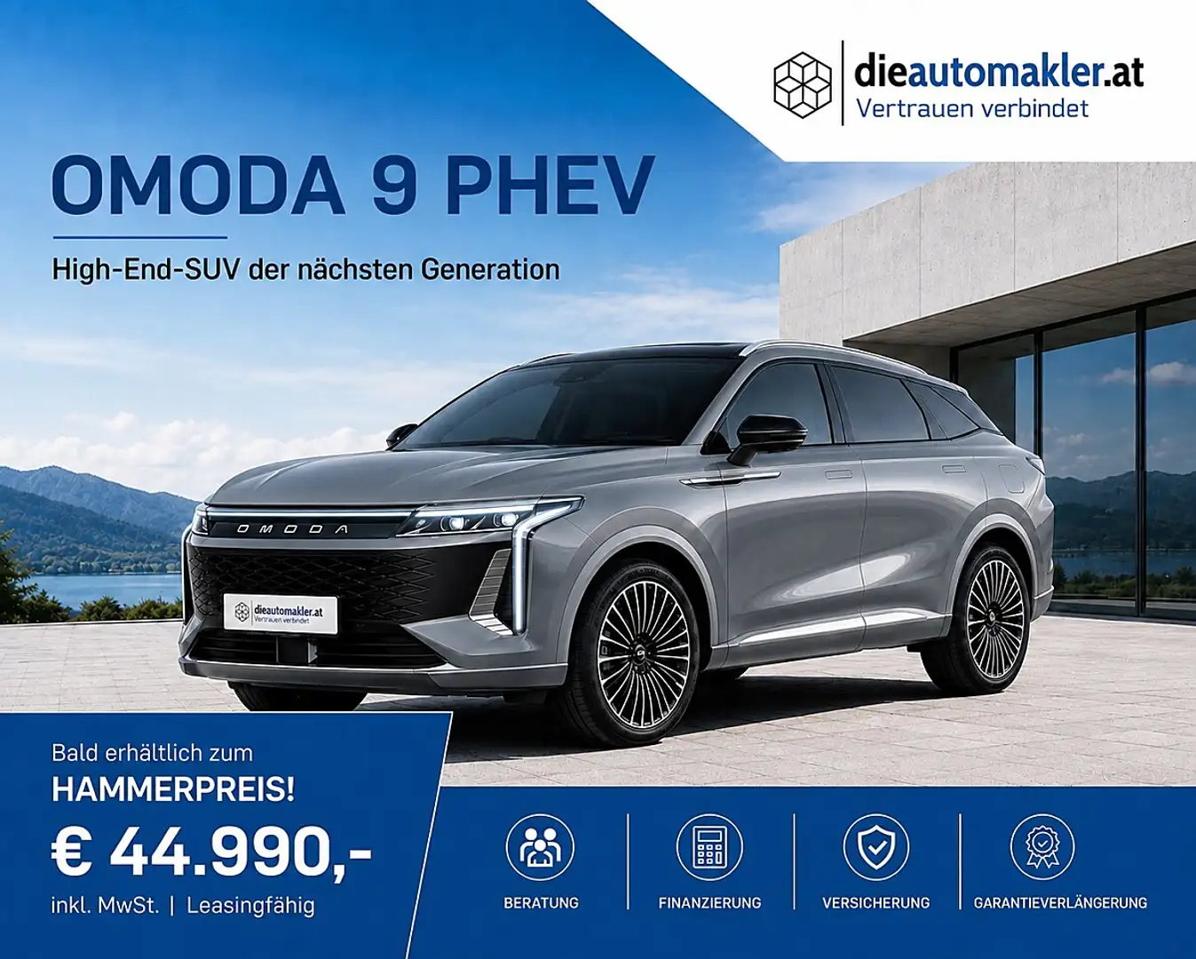 Omoda 9 PHEV 1.5TGDi Premium Line AWD |537 PS|VOLLAUSST... Grau - 1