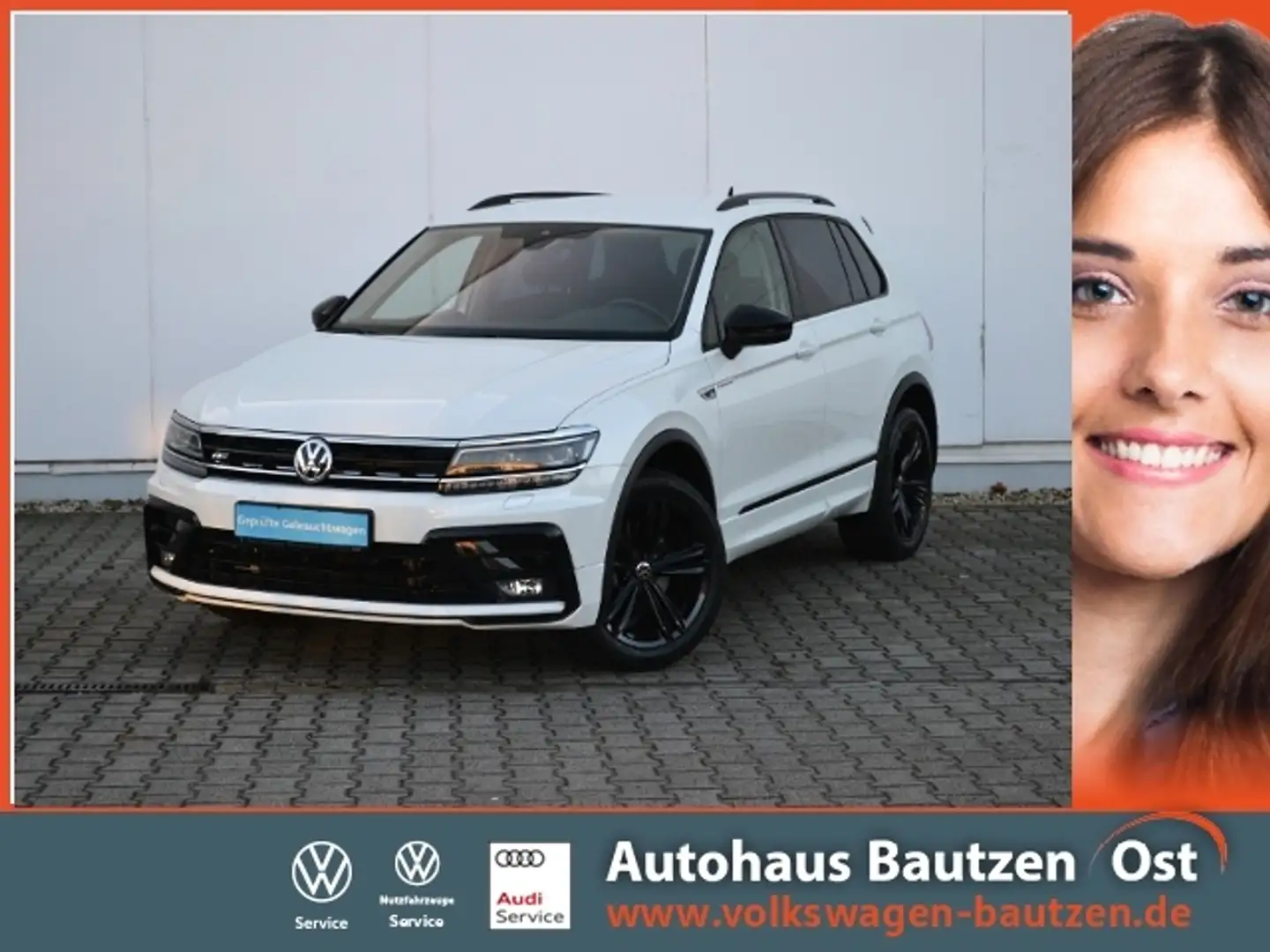 Volkswagen Tiguan 2.0 TDI 240 PS 4M DSG R-Line Black-Style HL/AHK/S Weiß - 1