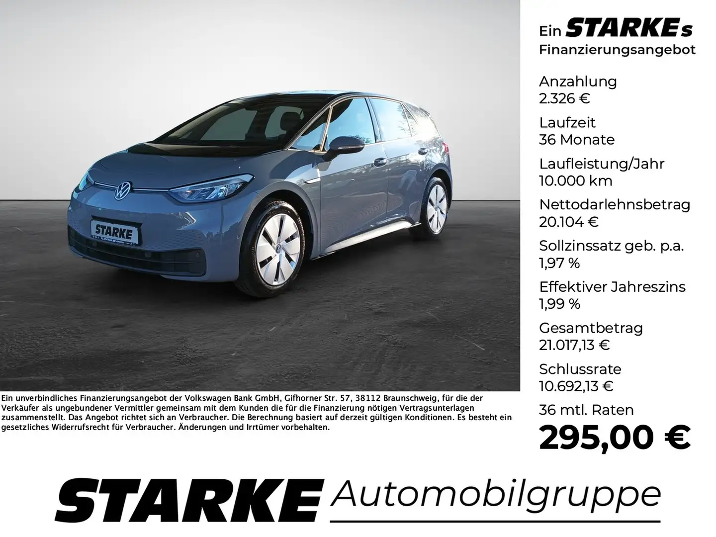 Volkswagen ID.3 Pro Performance Gris - 1